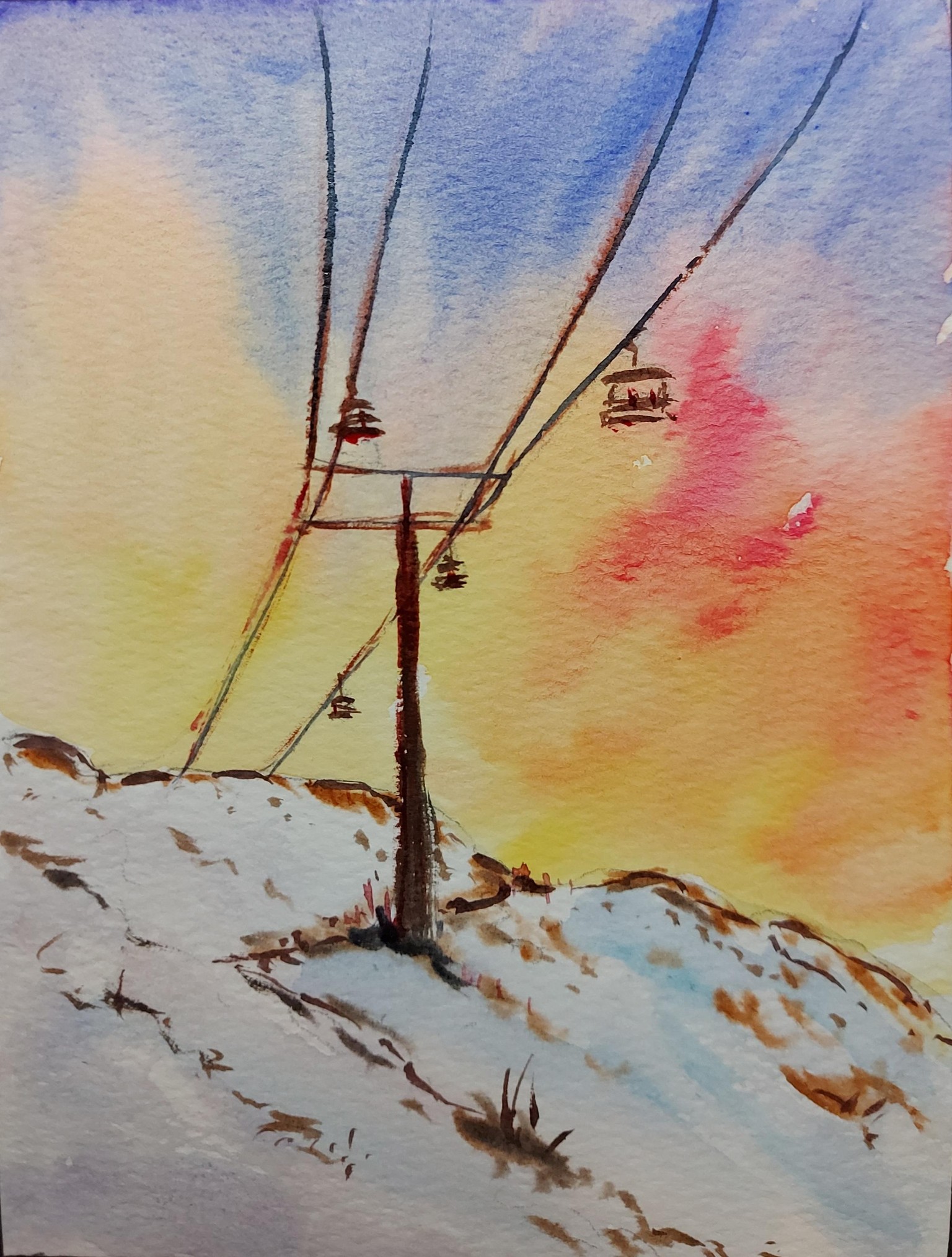 Watercolor Landscape - A Simple Art Challenge for 14 days - image 13 - student project