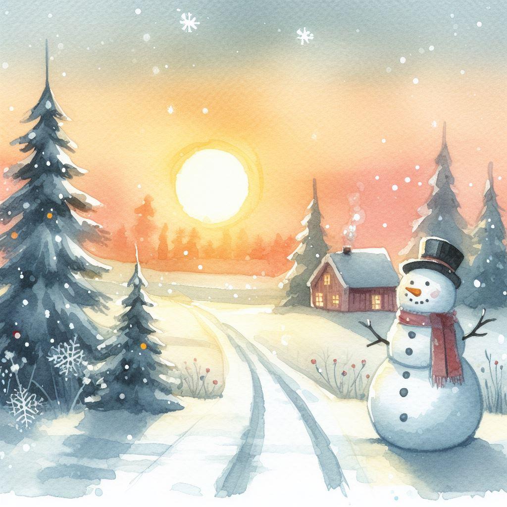 Holiday Watercolor Dreams: Unleashing AI Creativity with Bing Chat - image 2 - student project