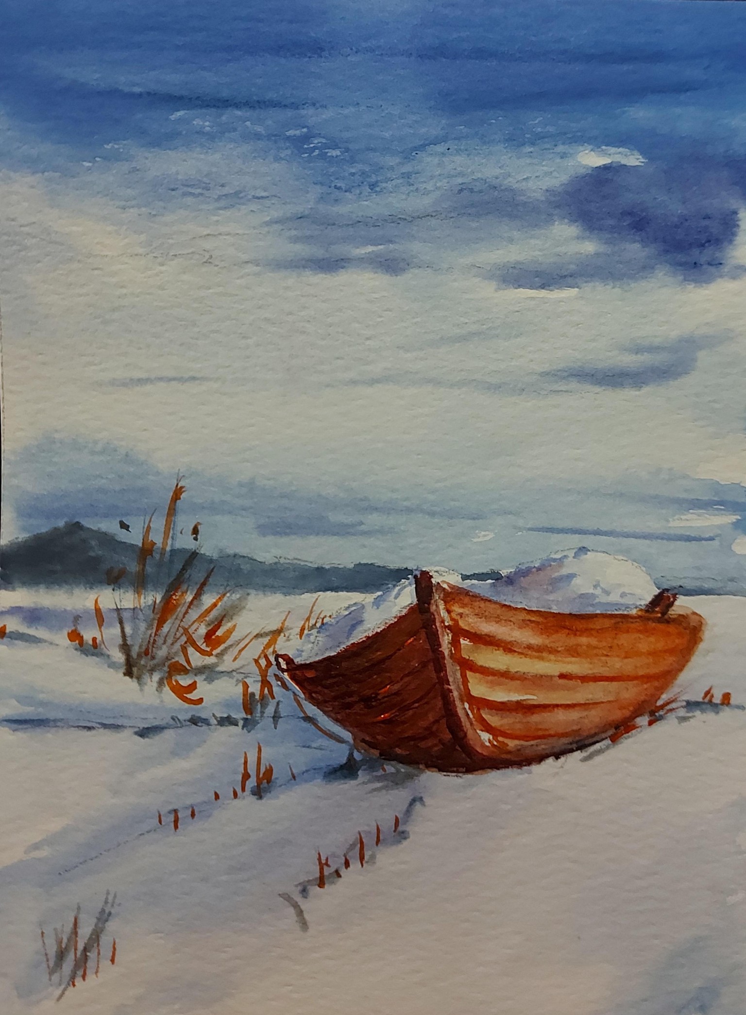 Watercolor Landscape - A Simple Art Challenge for 14 days - image 11 - student project