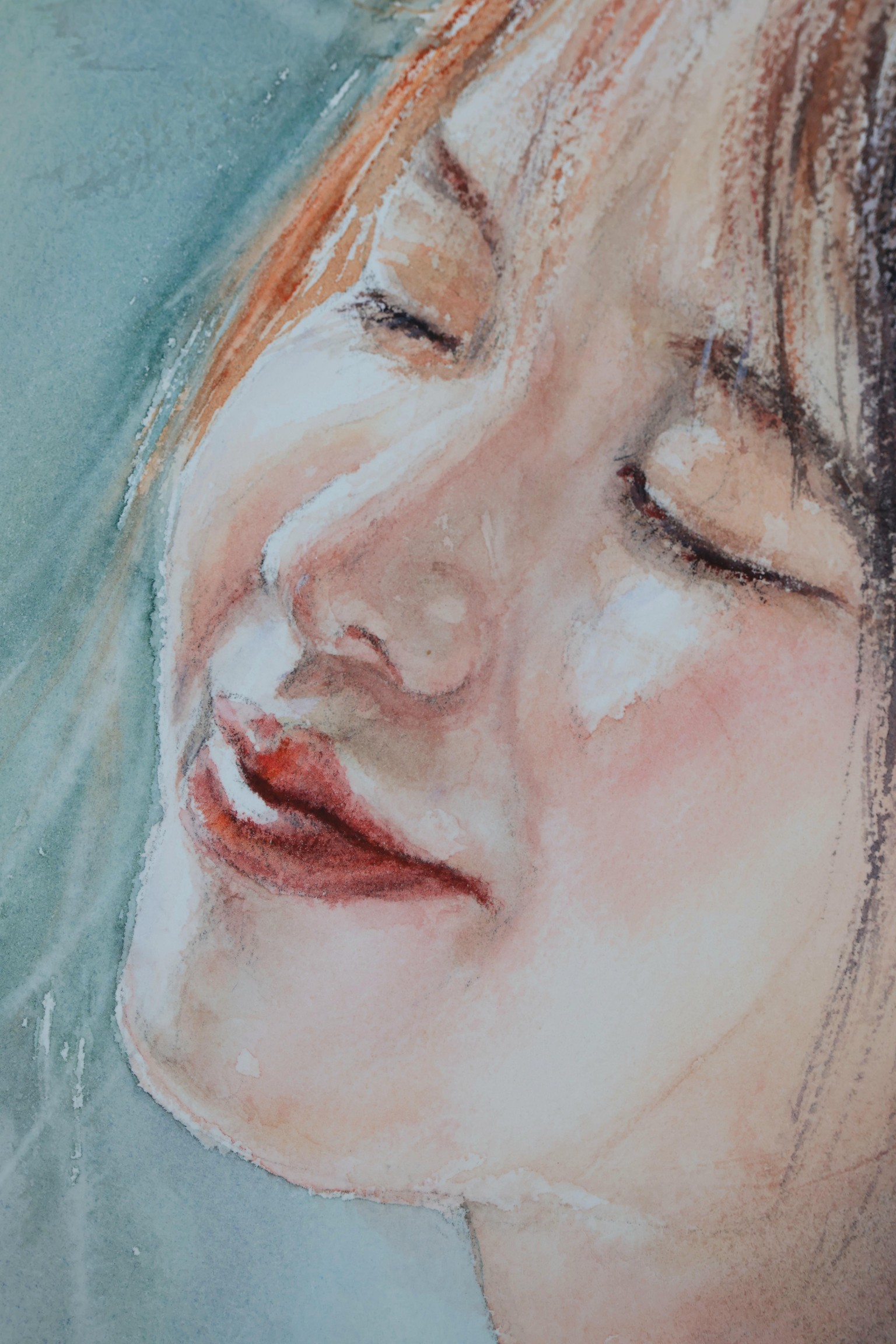 Magical Realism in Watercolor Portraits: Paint Smooth Skin in 1-2 Layers. Portra - image 2 - student project