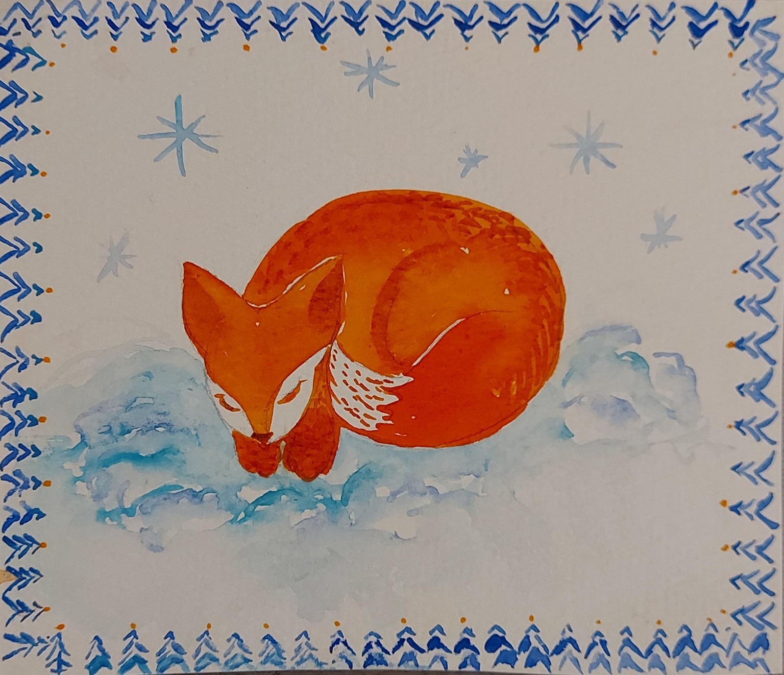 Winter Watercolors for Beginners: Master Brush Control - image 5 - student project