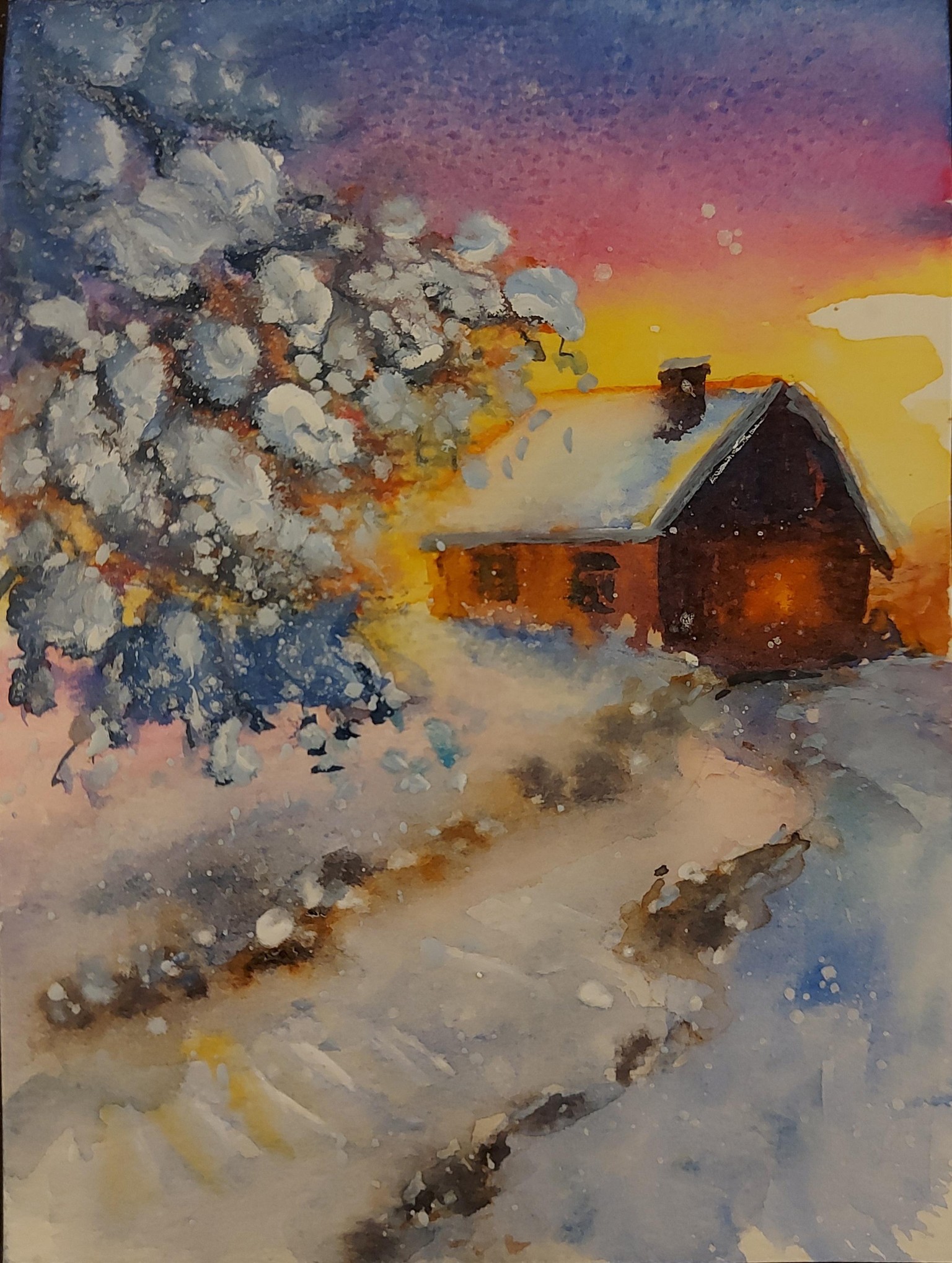 Watercolor Landscape - A Simple Art Challenge for 14 days - image 10 - student project