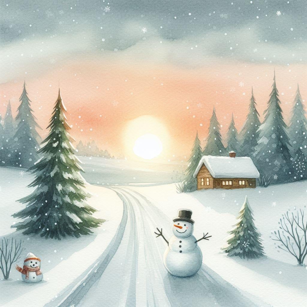 Holiday Watercolor Dreams: Unleashing AI Creativity with Bing Chat - image 4 - student project