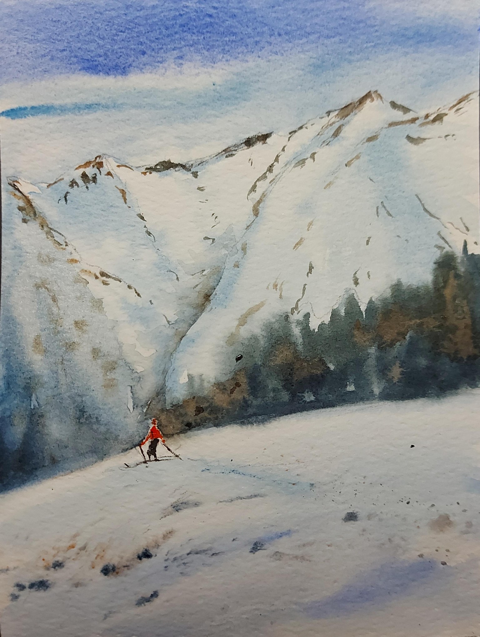 Watercolor Landscape - A Simple Art Challenge for 14 days - image 14 - student project