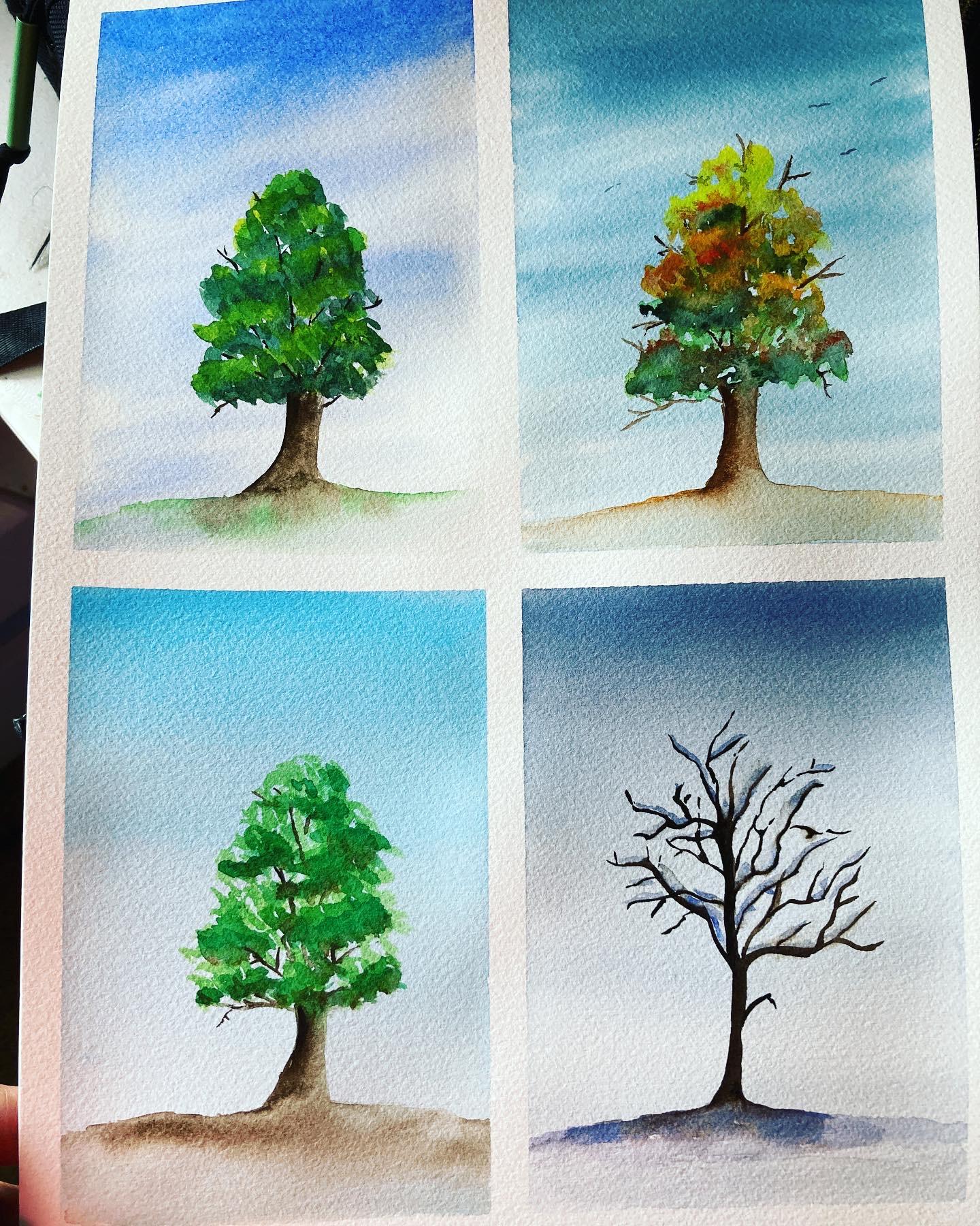 Four Seasons of Happy Little Trees - image 1 - student project