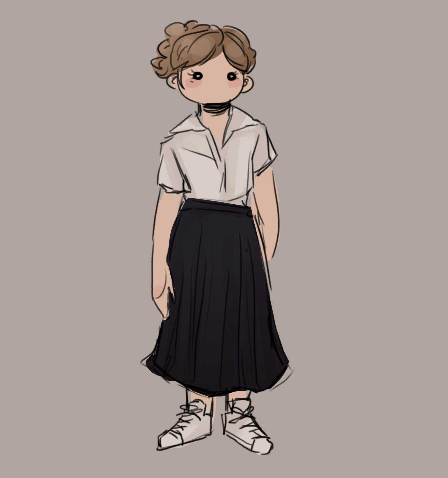 Paper Doll Self Portraits in Krita - image 3 - student project