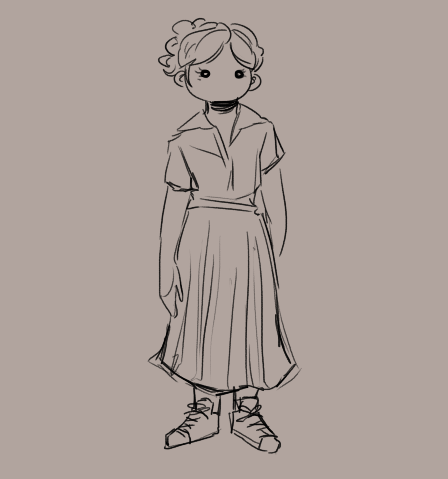 Paper Doll Self Portraits in Krita - image 2 - student project