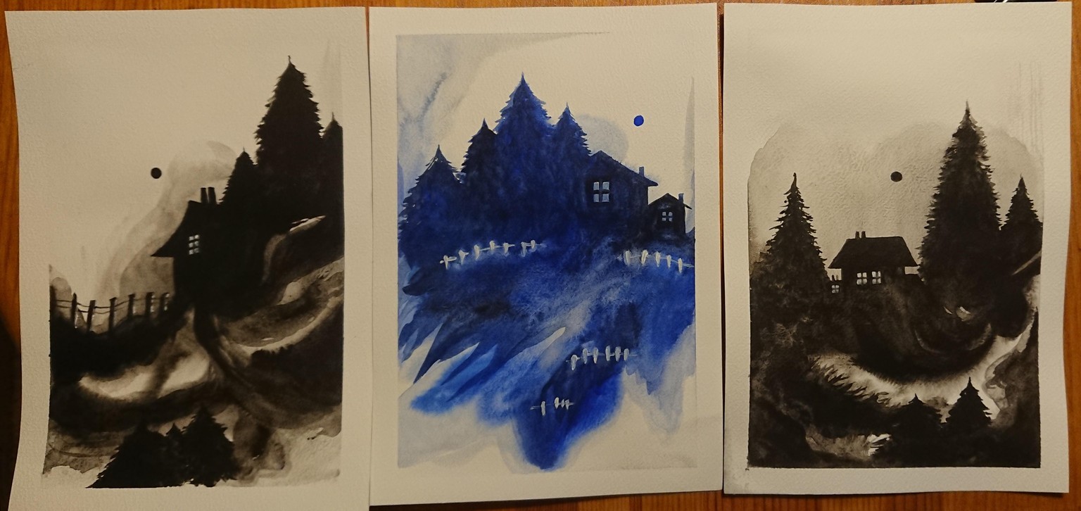 Watercolor landscapes - image 1 - student project