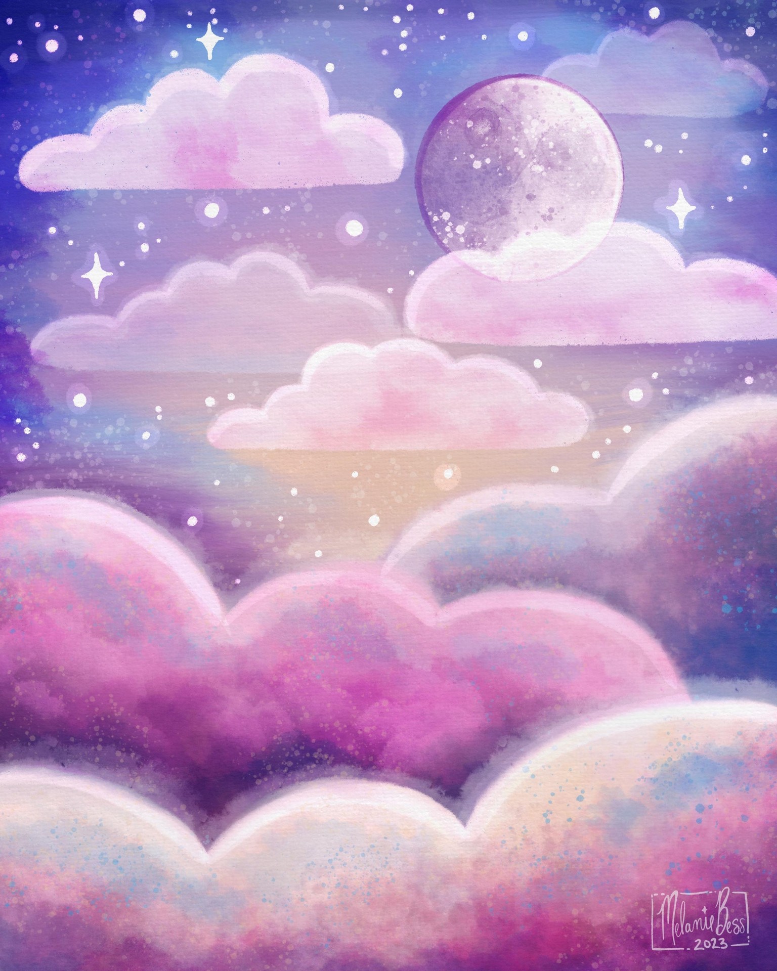 Melanie's Dreamy Cloudscape - image 1 - student project