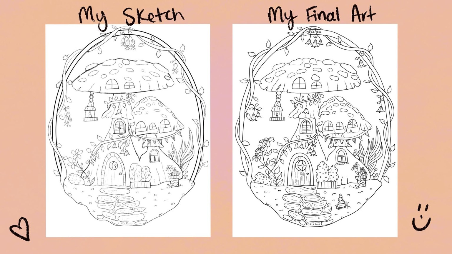 Mushroom Manor Coloring Page - image 1 - student project