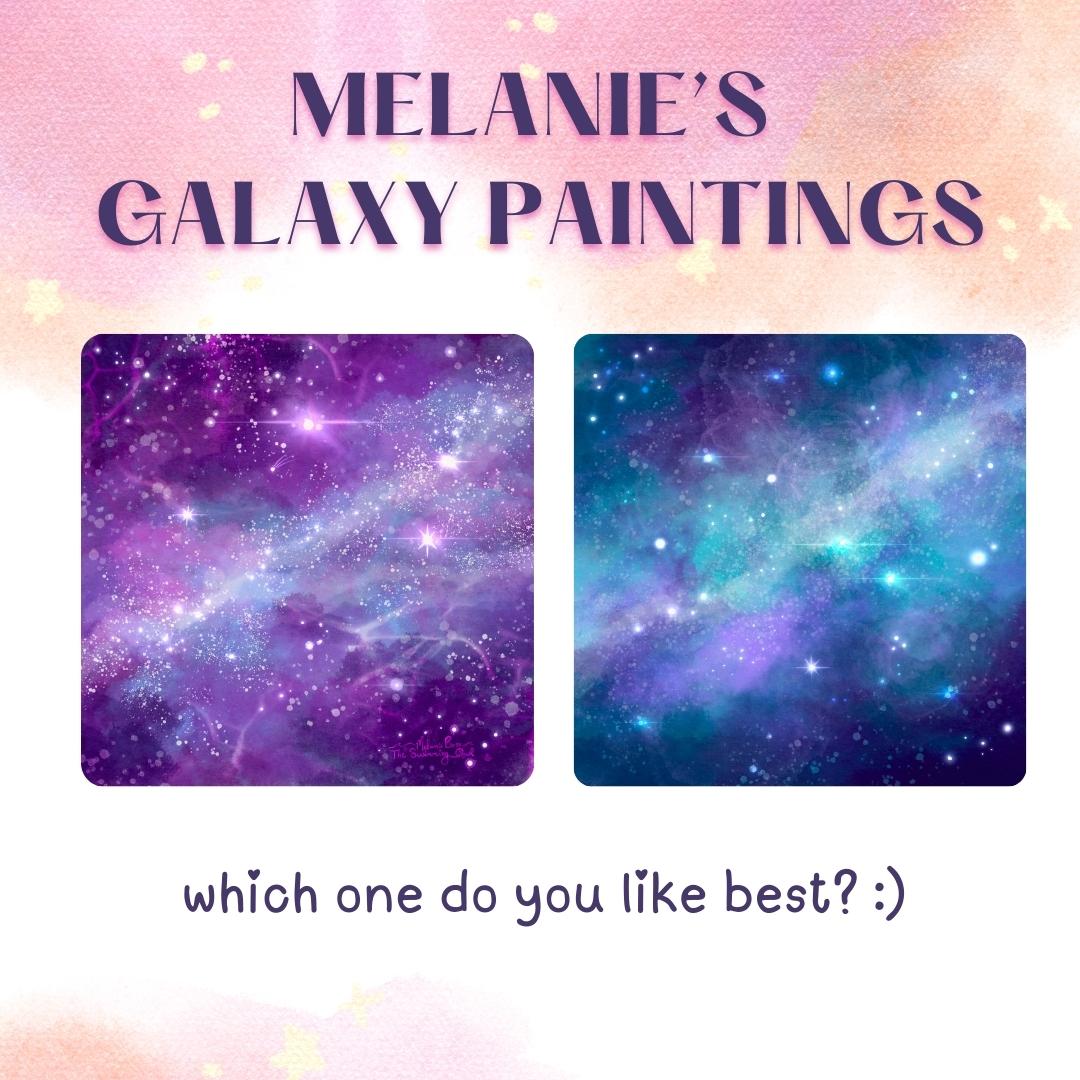 Melanie's Quick Galaxy Paintings - image 1 - student project