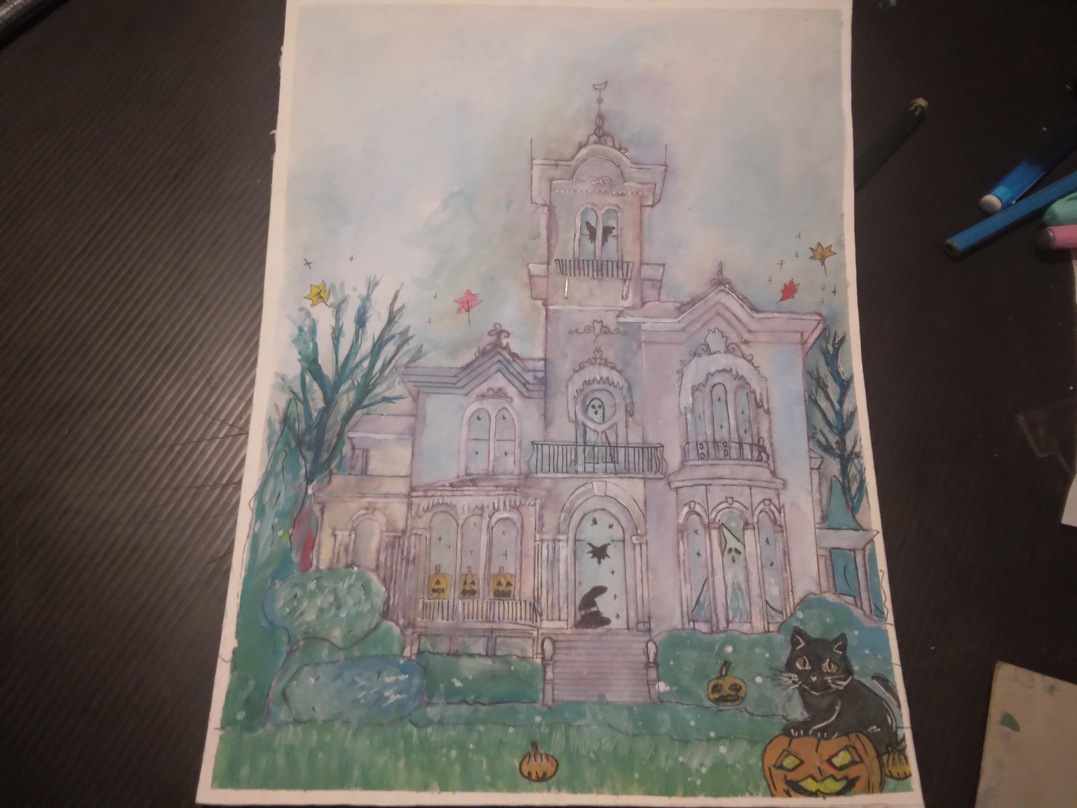 Halloween project with ink - image 2 - student project