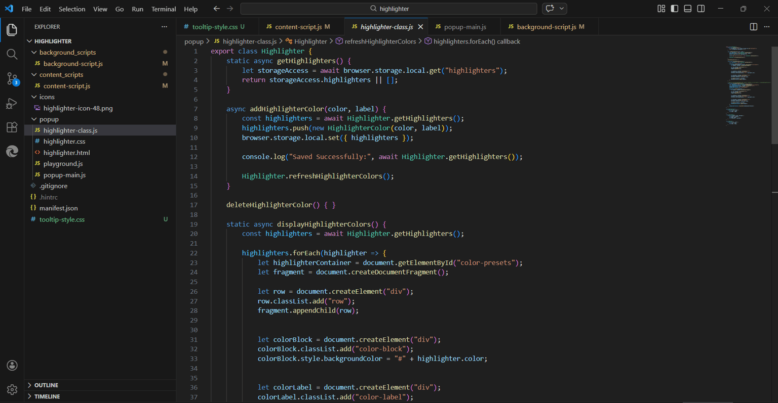 Highlighter Extension - image 1 - student project