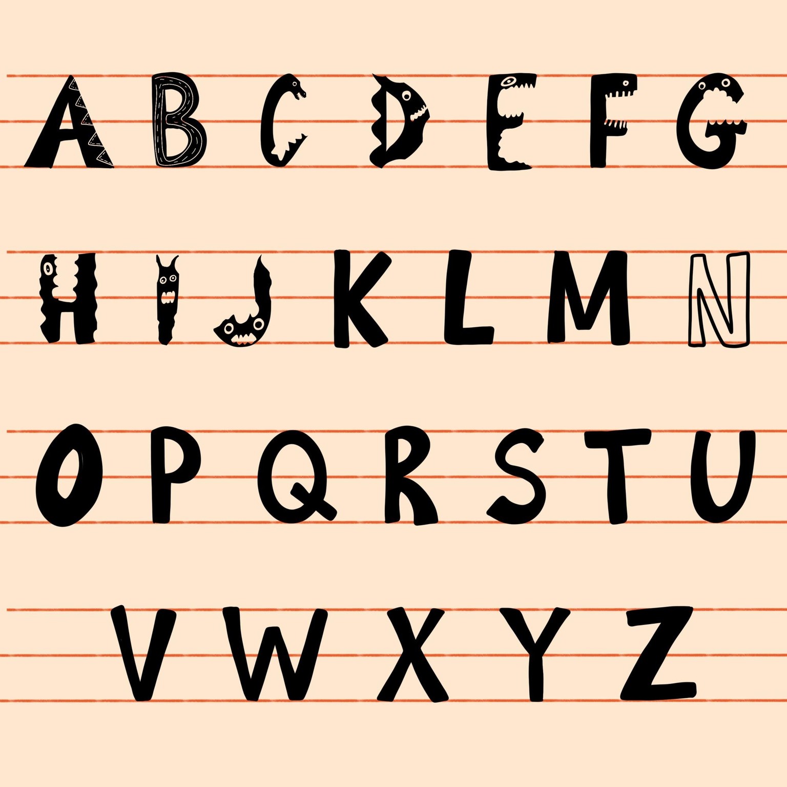 Monster Letters - image 1 - student project