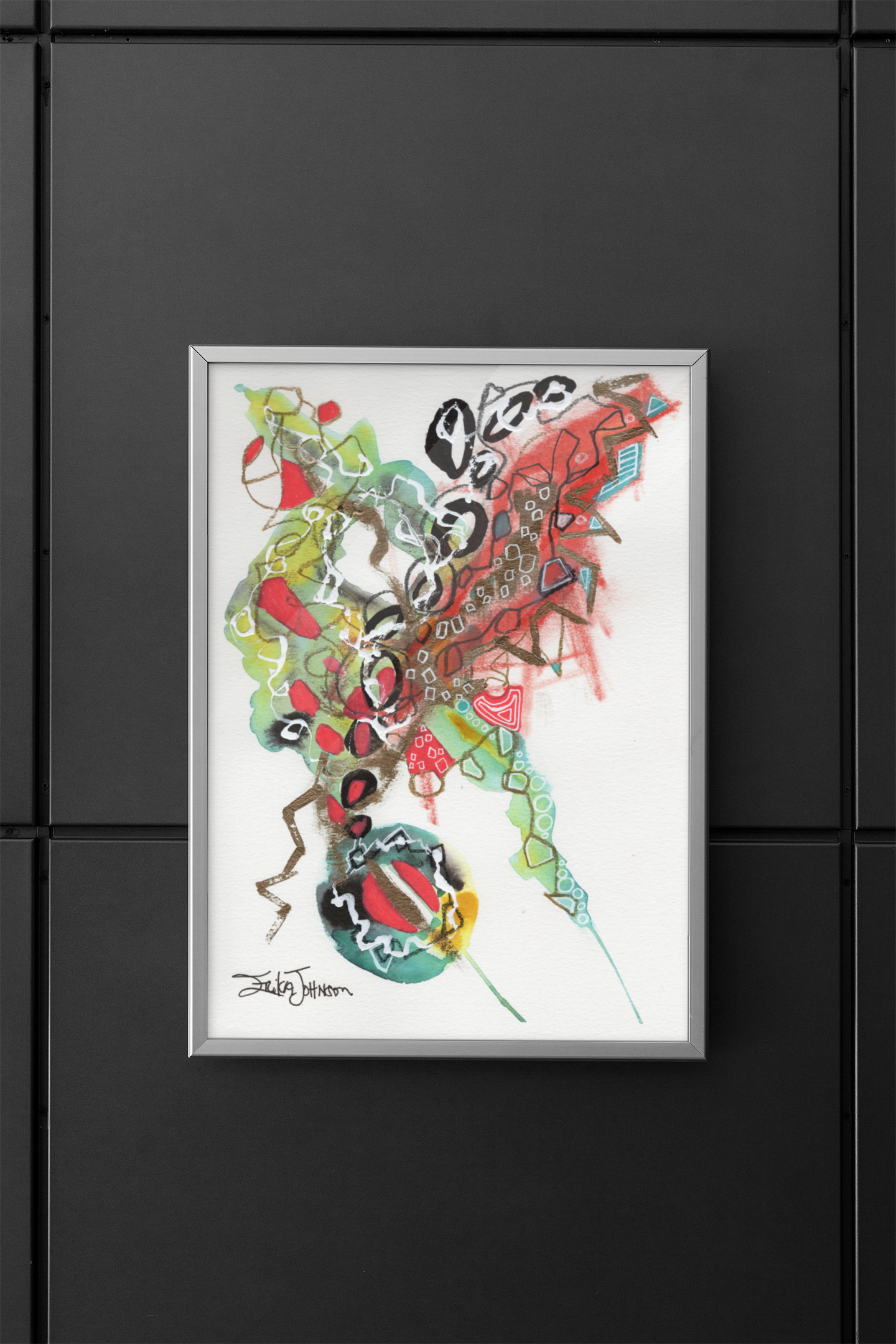 Abstract artwork start and finished product - image 9 - student project
