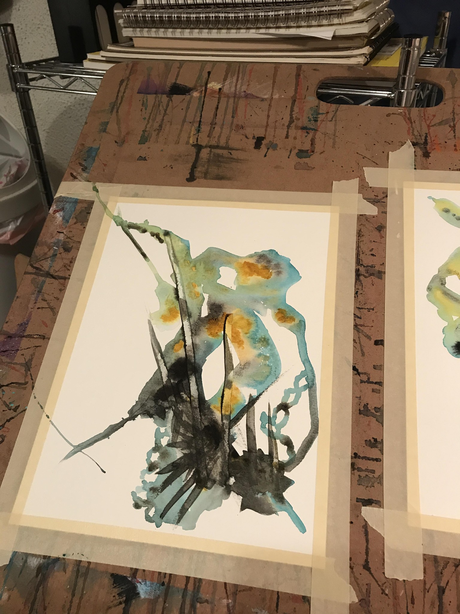 Abstract artwork start and finished product - image 7 - student project