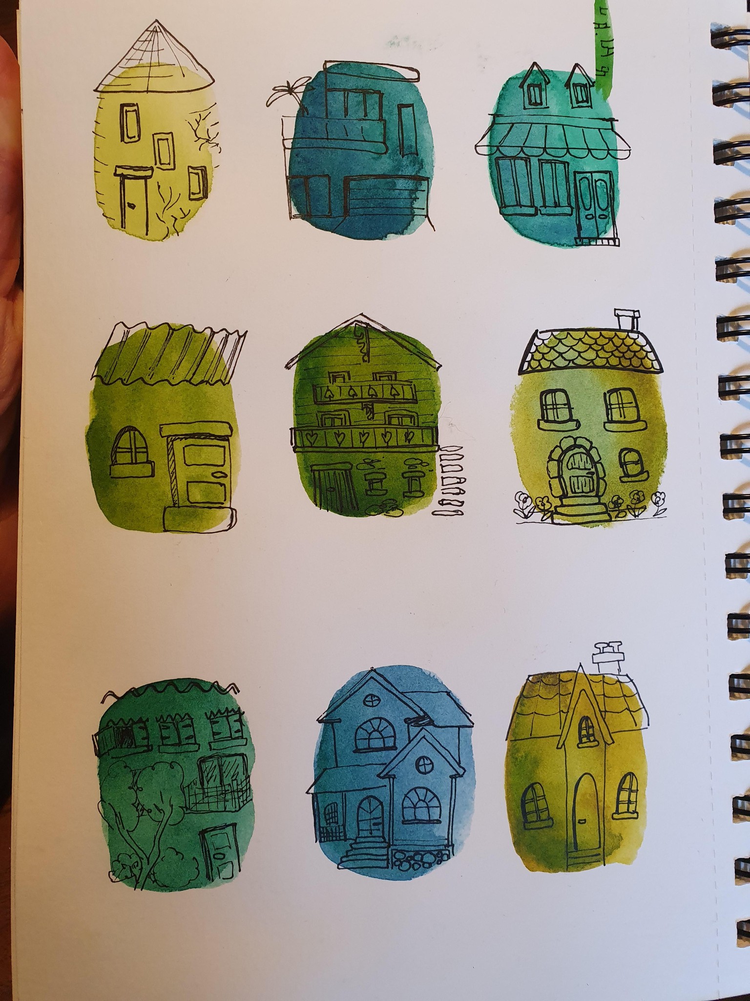 Watercolor blobs - image 3 - student project