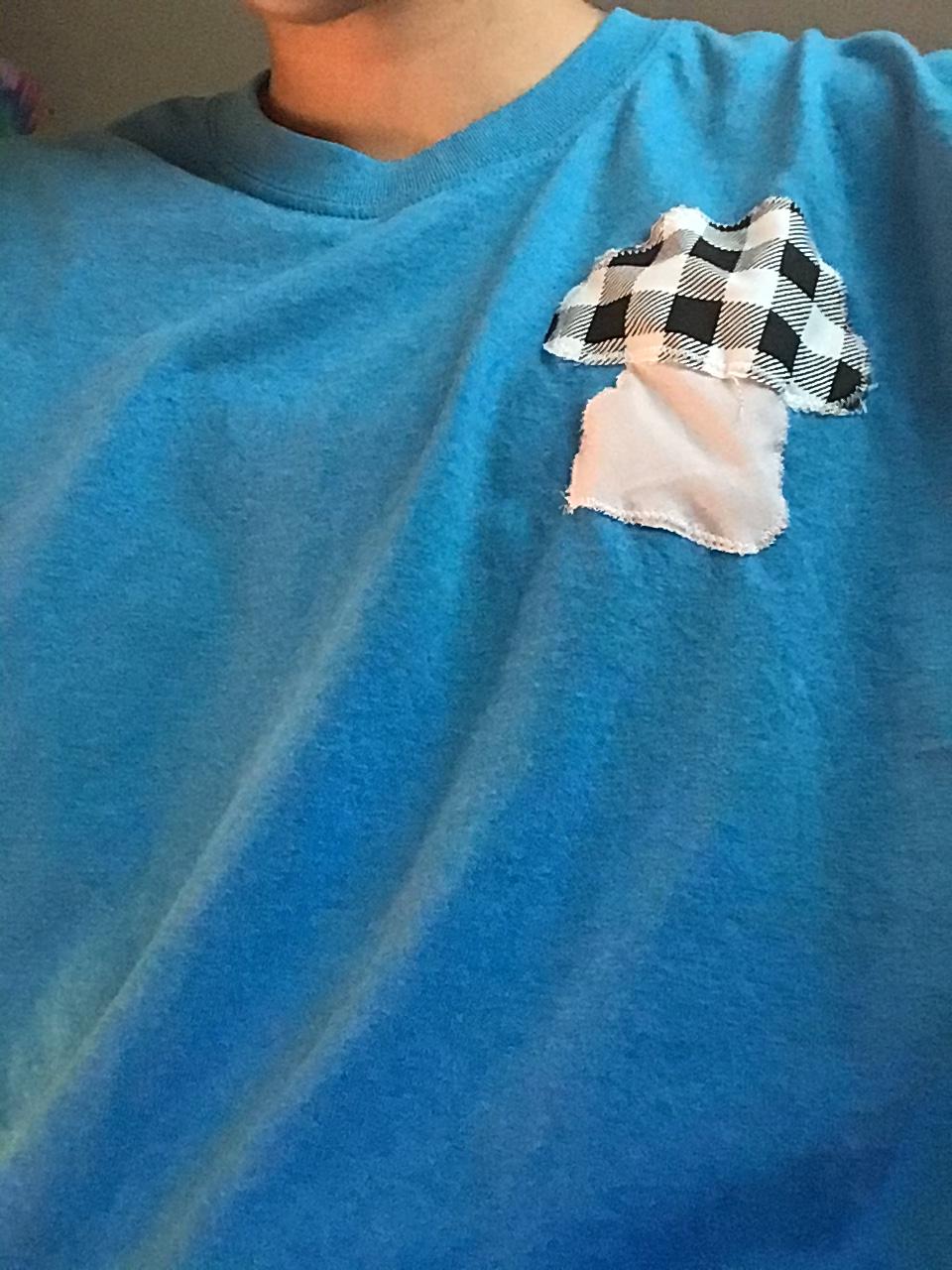 Mushroom on shirt - image 2 - student project