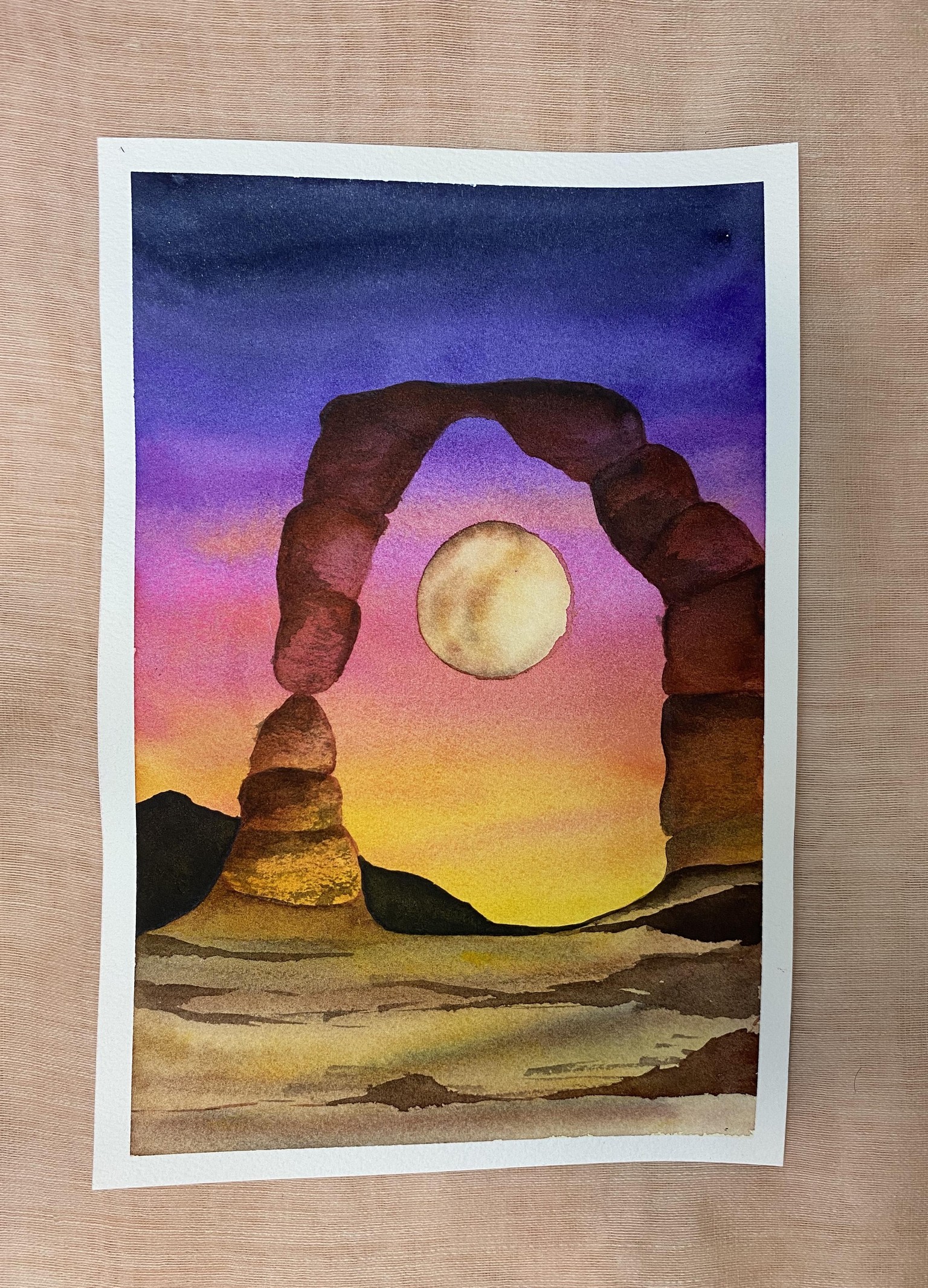 Watercolour Moonlight - image 3 - student project