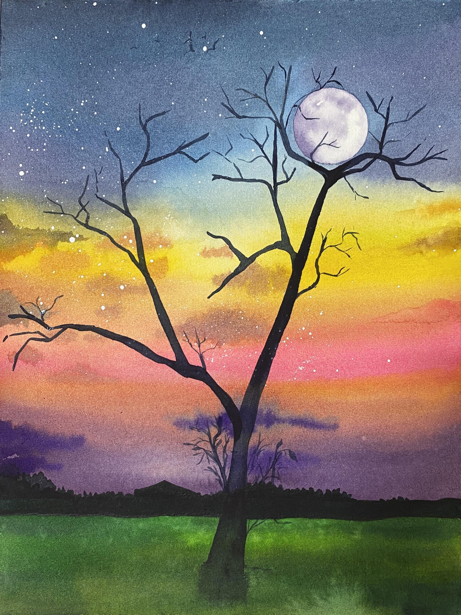 Watercolour Moonlight - image 4 - student project