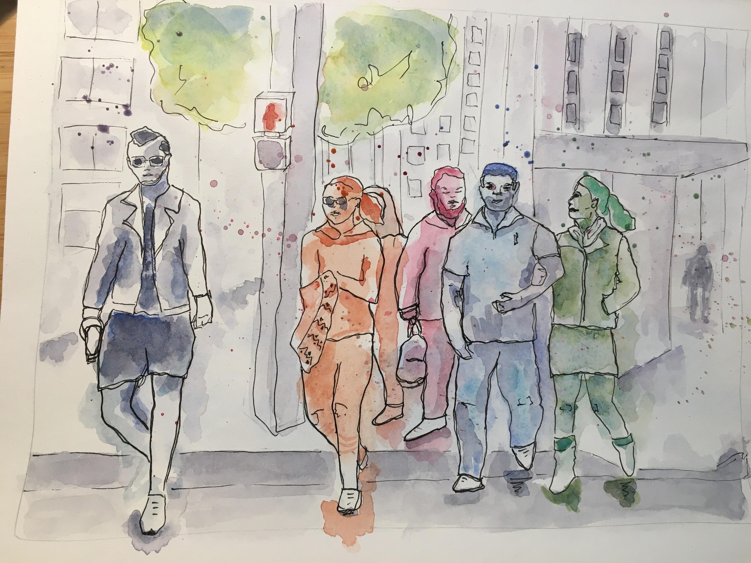 People on the street - image 1 - student project