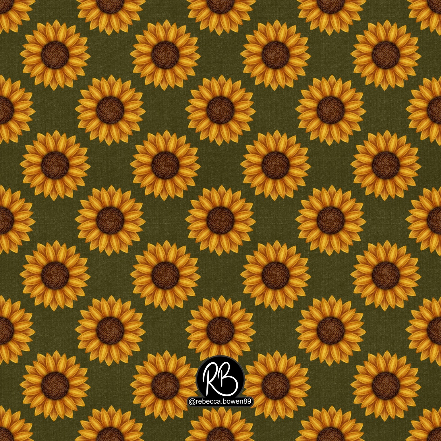 Sunflower Seamless Pattern 🌻 - image 3 - student project