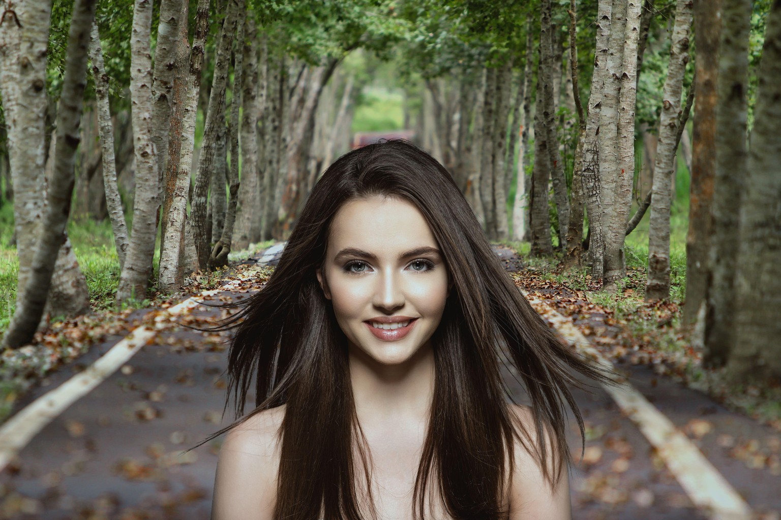 How to Composite A girl with Lots of Hair to a Background - image 1 - student project