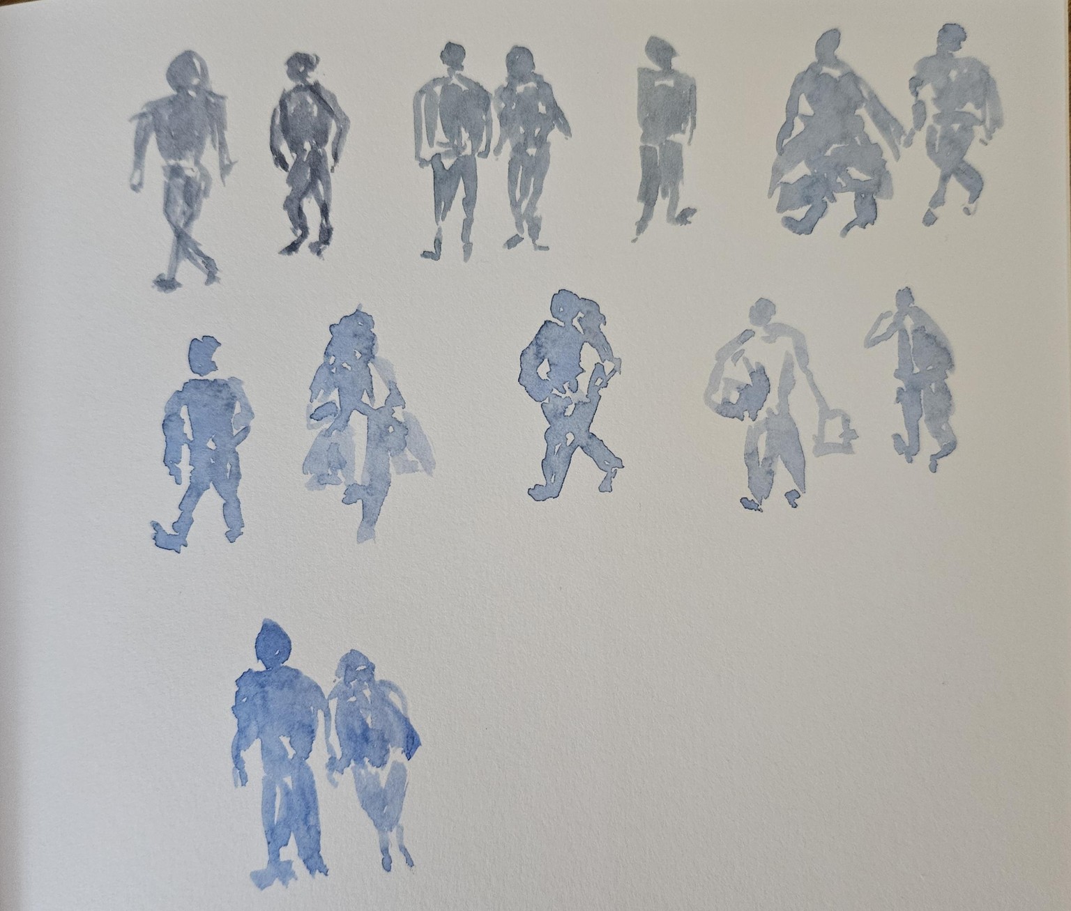 People silhouettes in wc - image 1 - student project