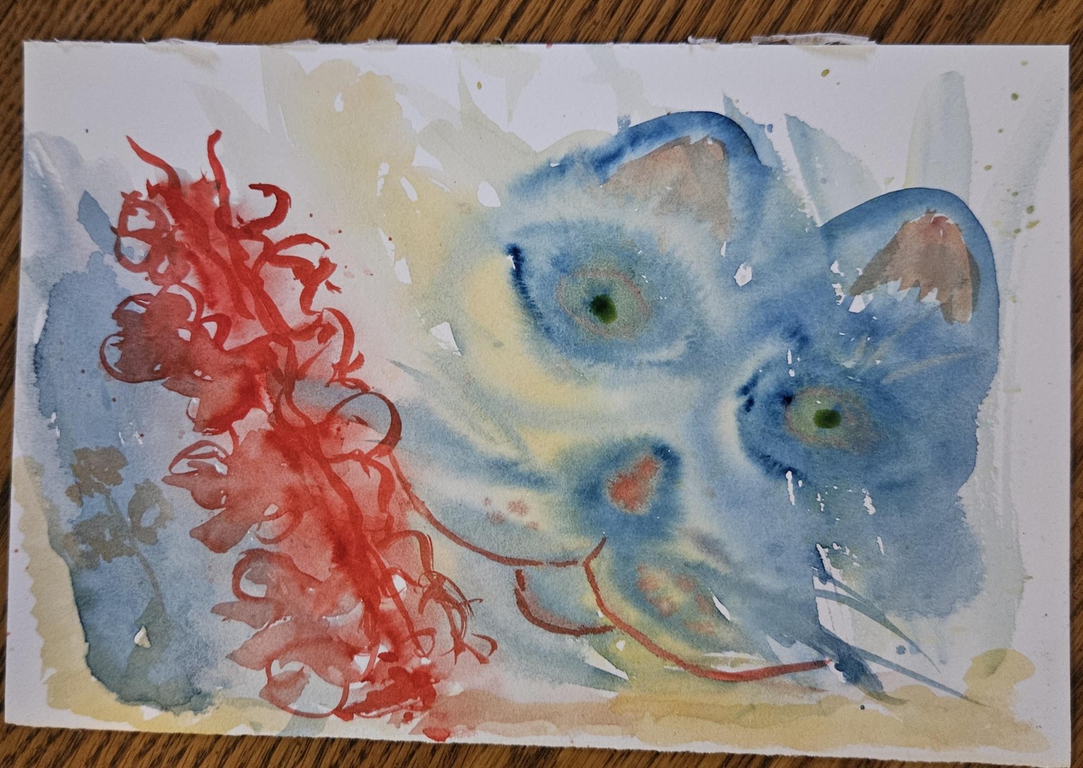 W/C splatter with Nina - image 4 - student project