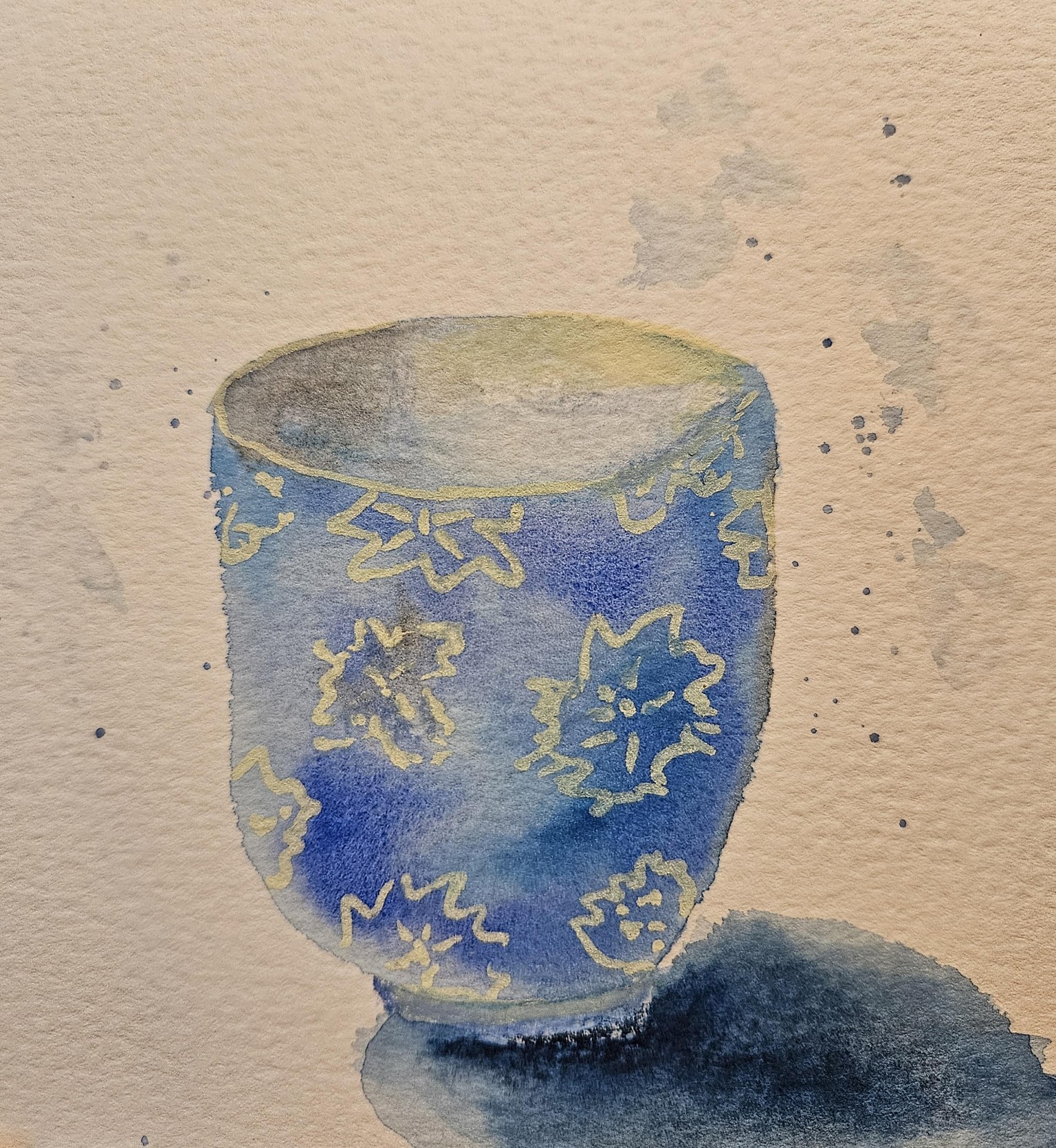 Mixed media tea cups - image 4 - student project