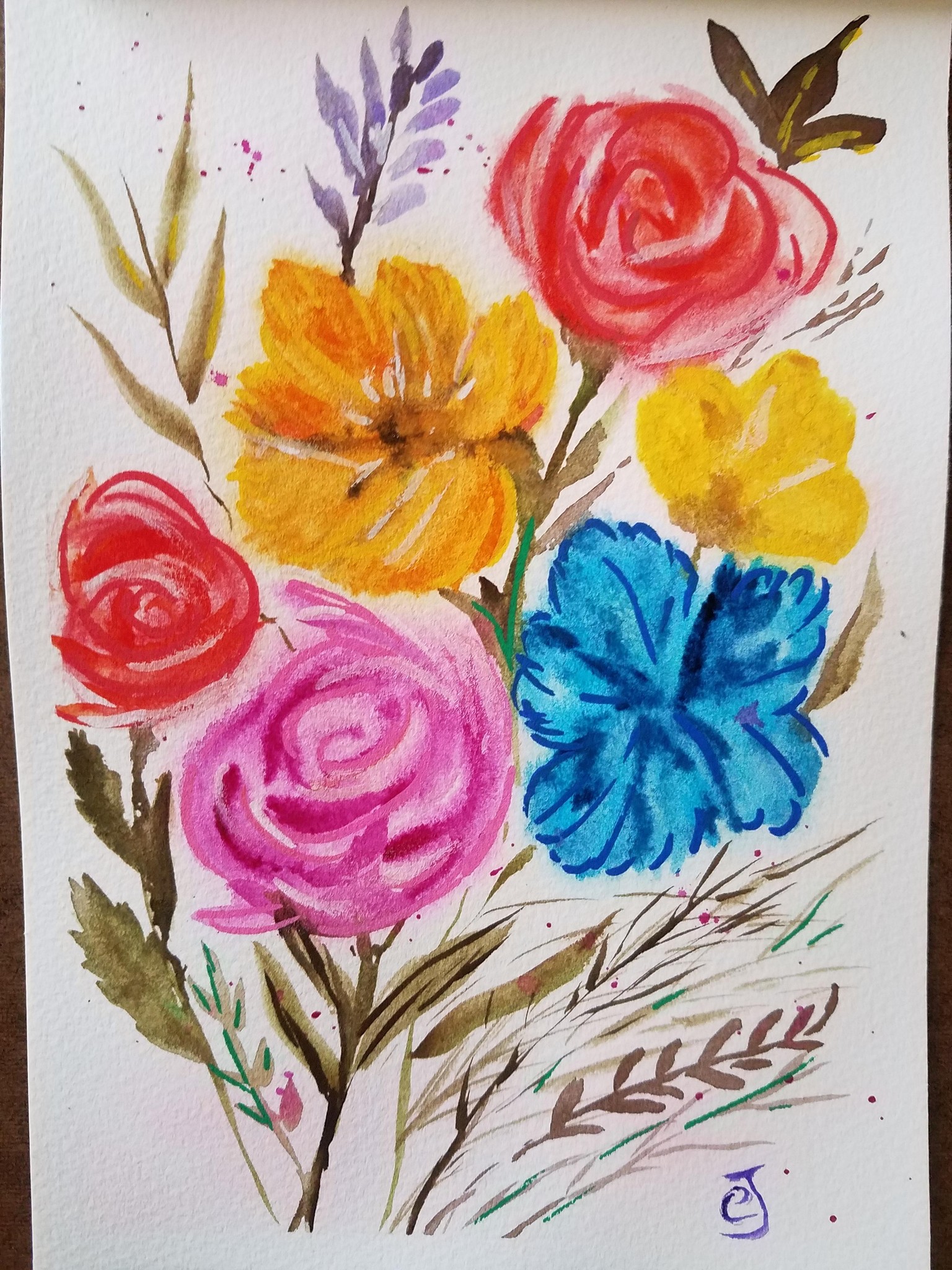 Blurry flowers - image 1 - student project