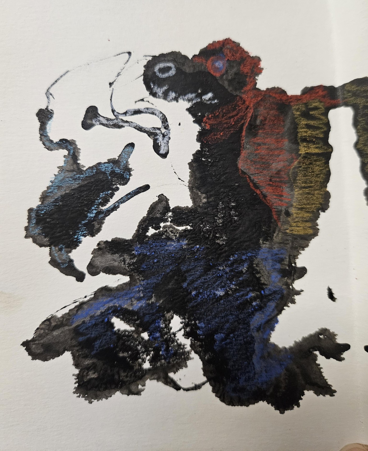 Ink blot cat chasing creatures - image 2 - student project
