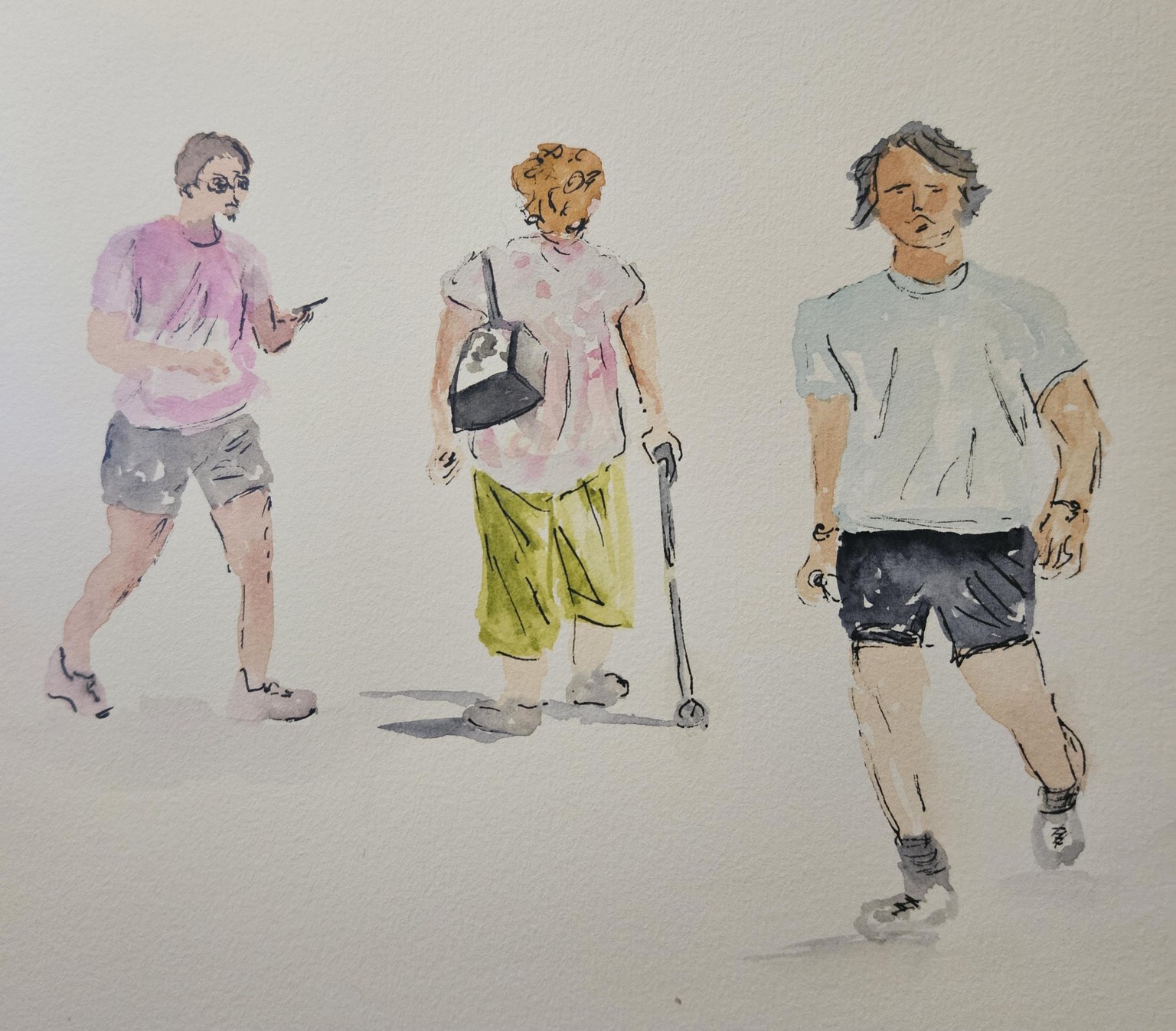 People sketches wc and pen - image 1 - student project
