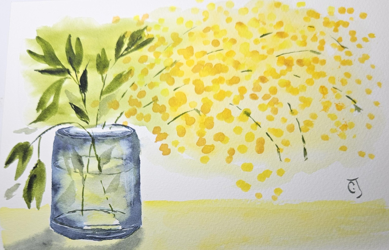W/c mimosa blooms - image 1 - student project