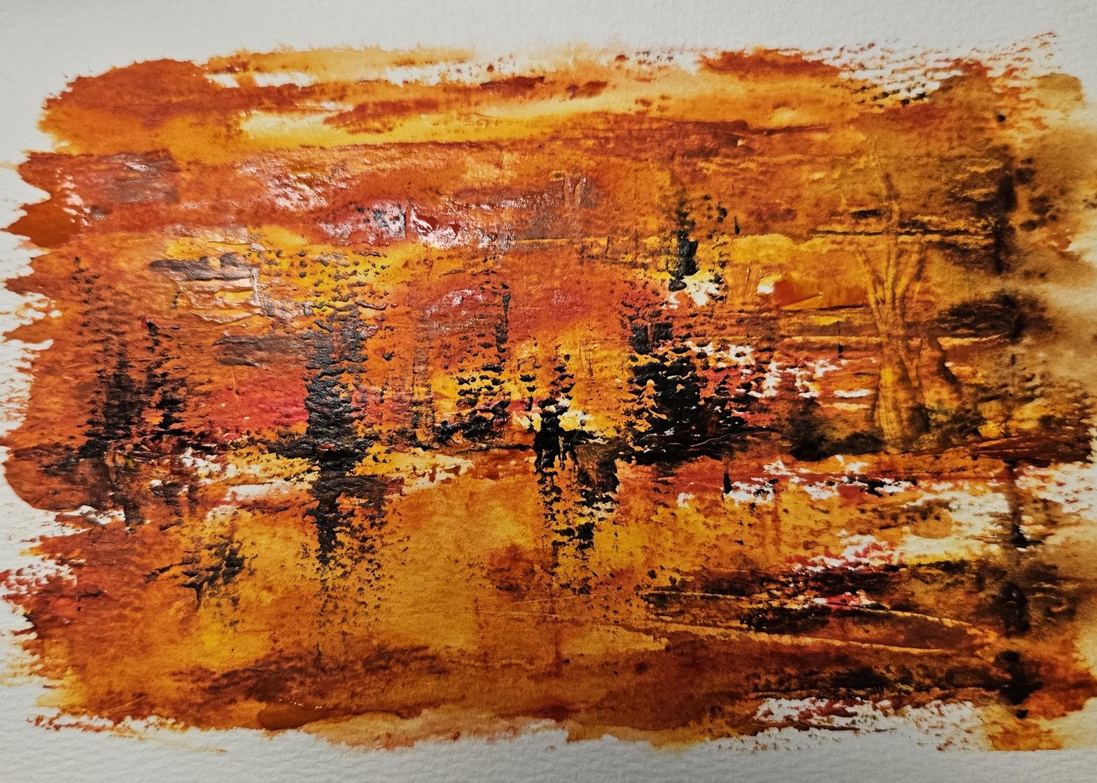 Watercolor with Palette knife - image 2 - student project