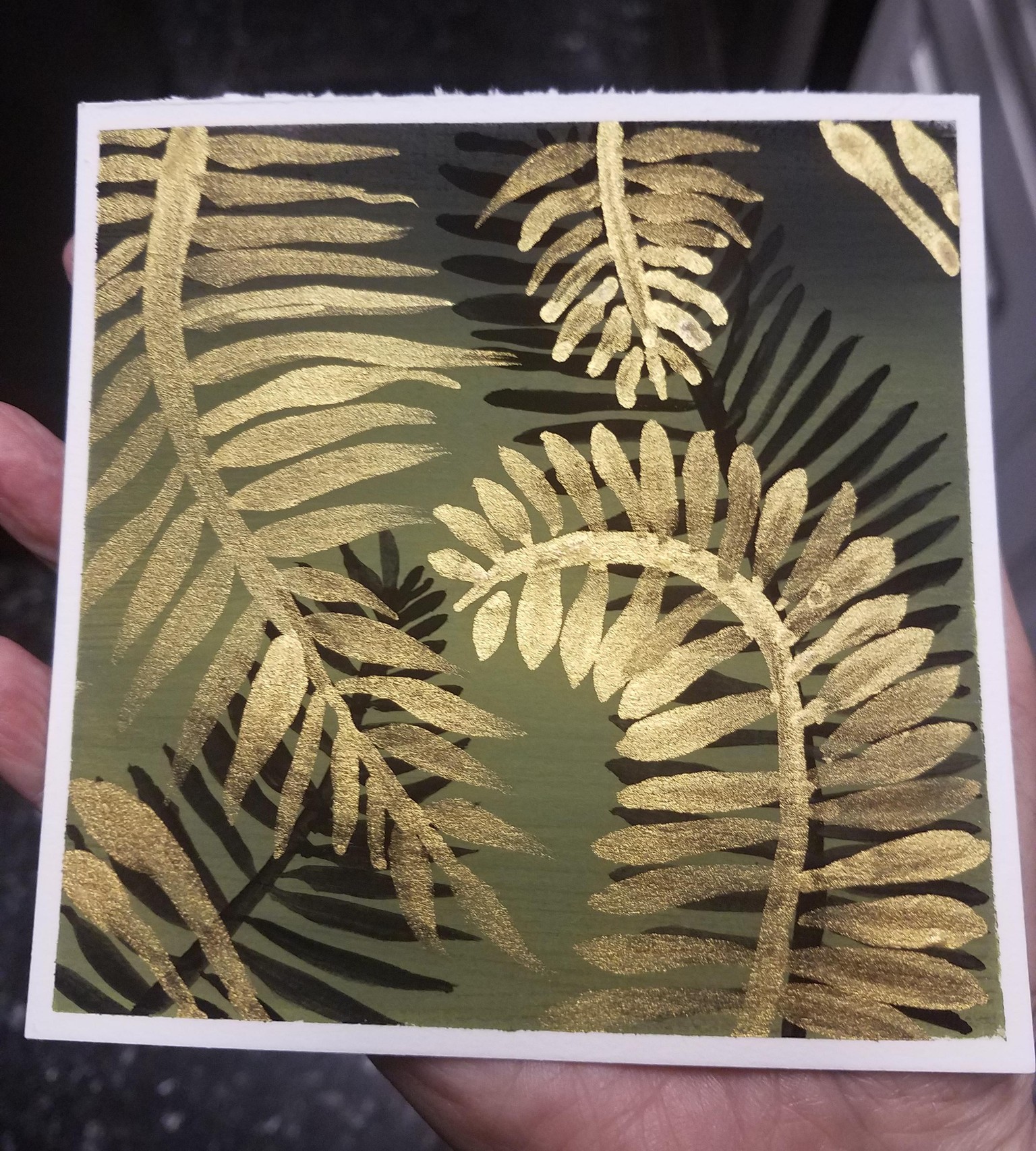 Gold palm leaves - image 1 - student project
