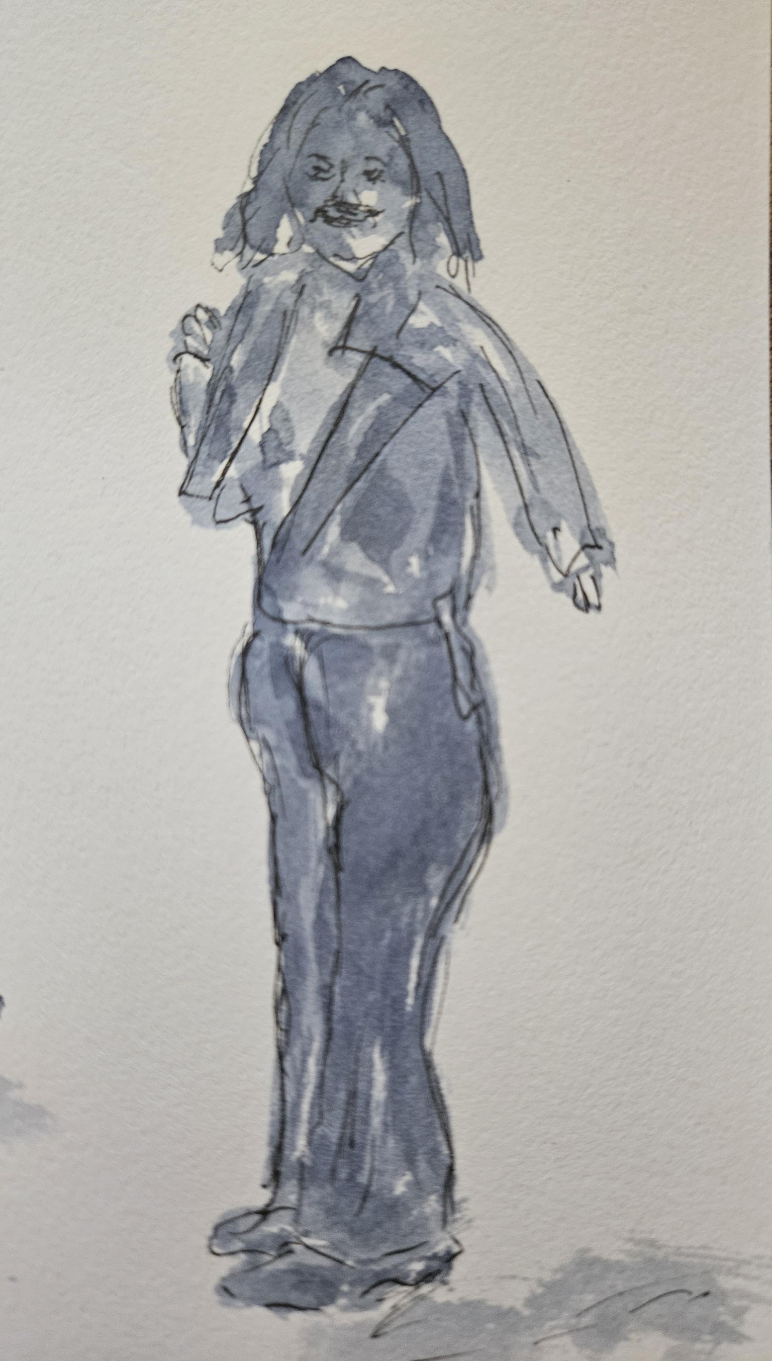 Line and wash silhouettes - image 2 - student project