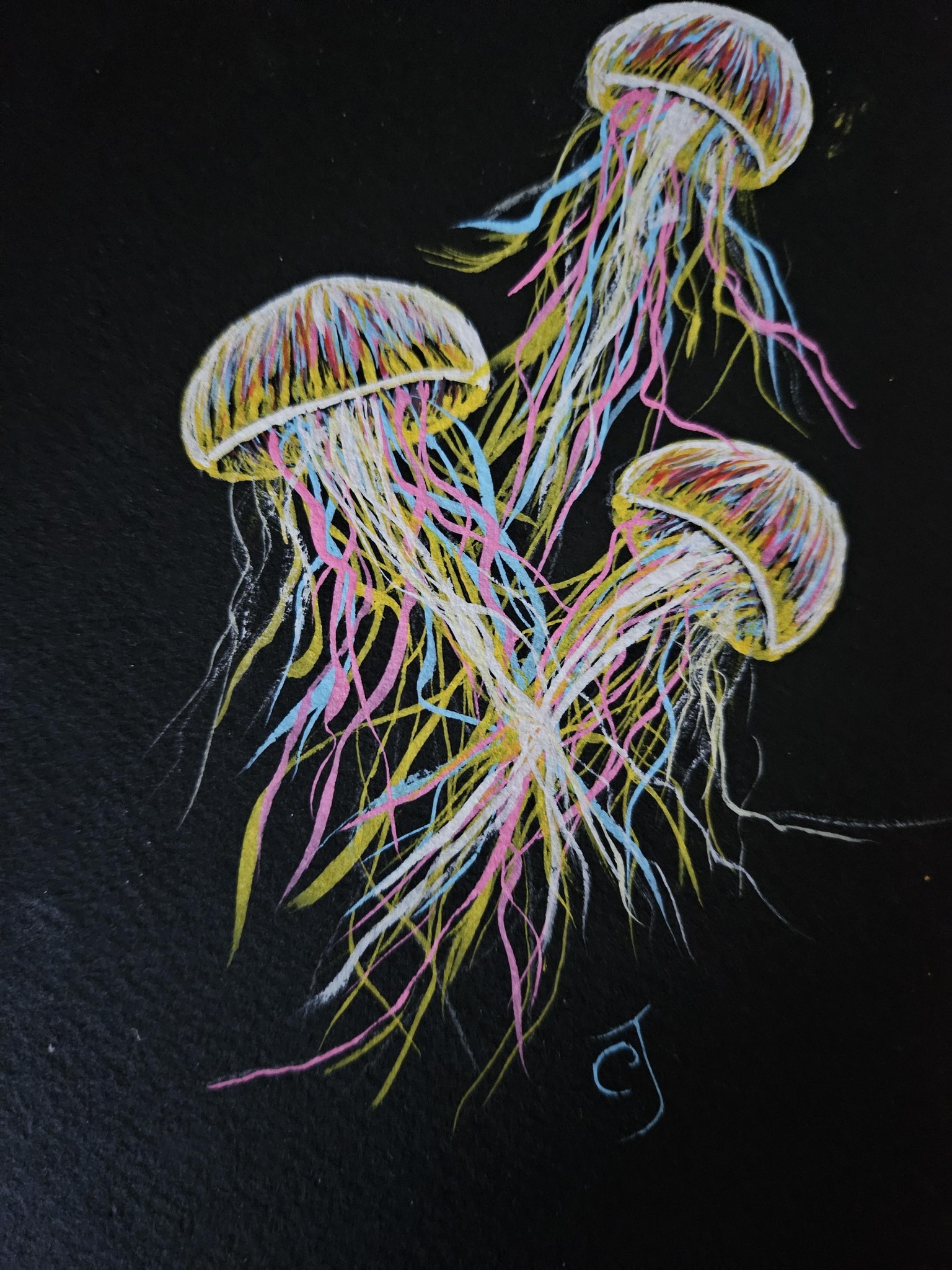 Jelly fish posca pens - image 2 - student project