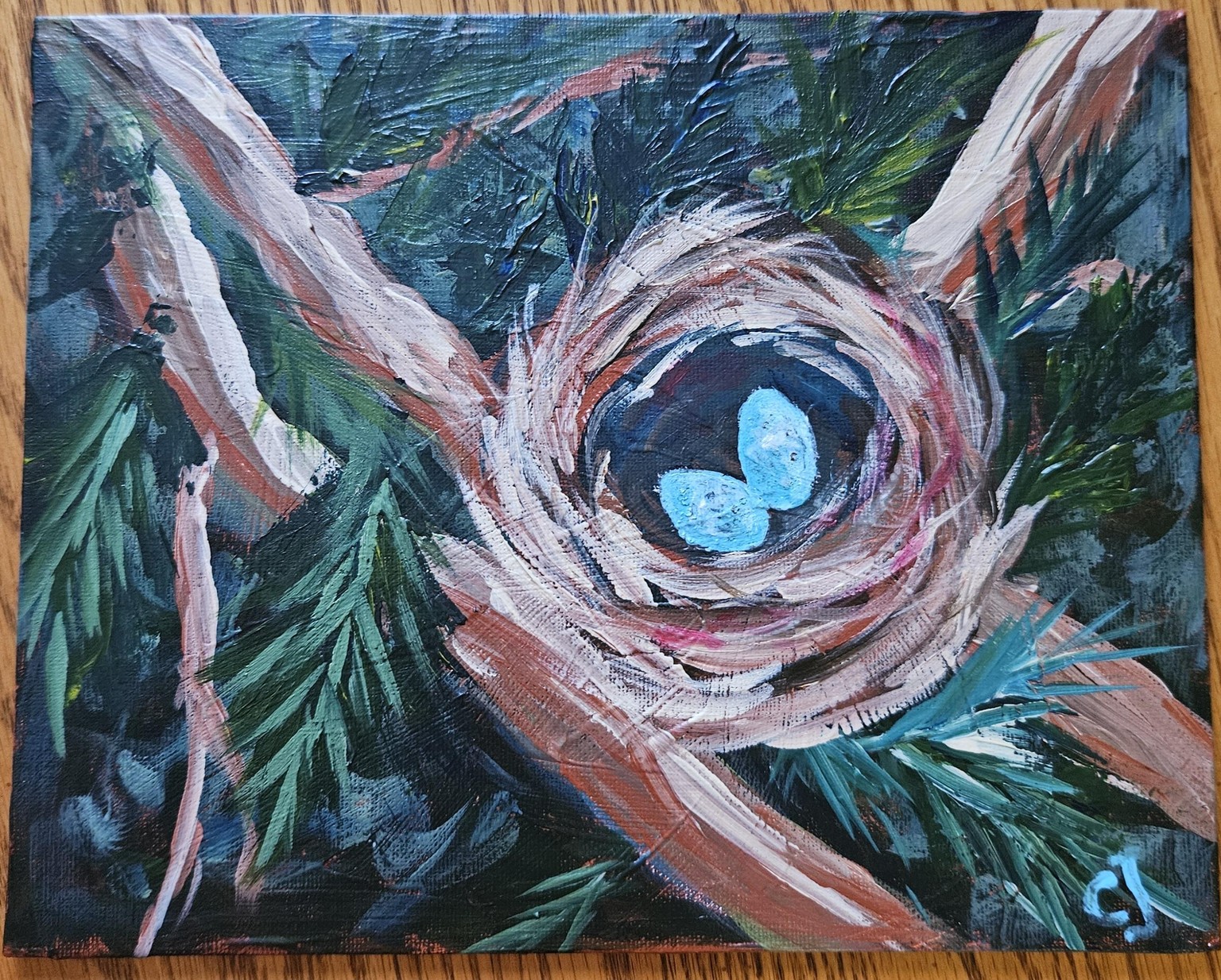 Bird's nest acrylic - image 1 - student project