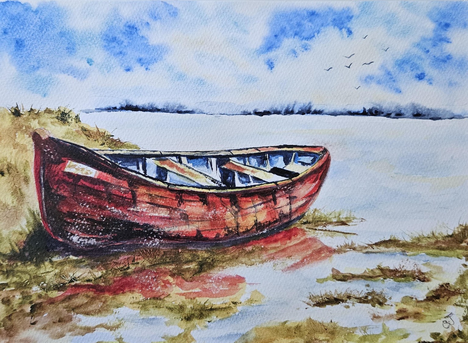 Old red boat - image 1 - student project