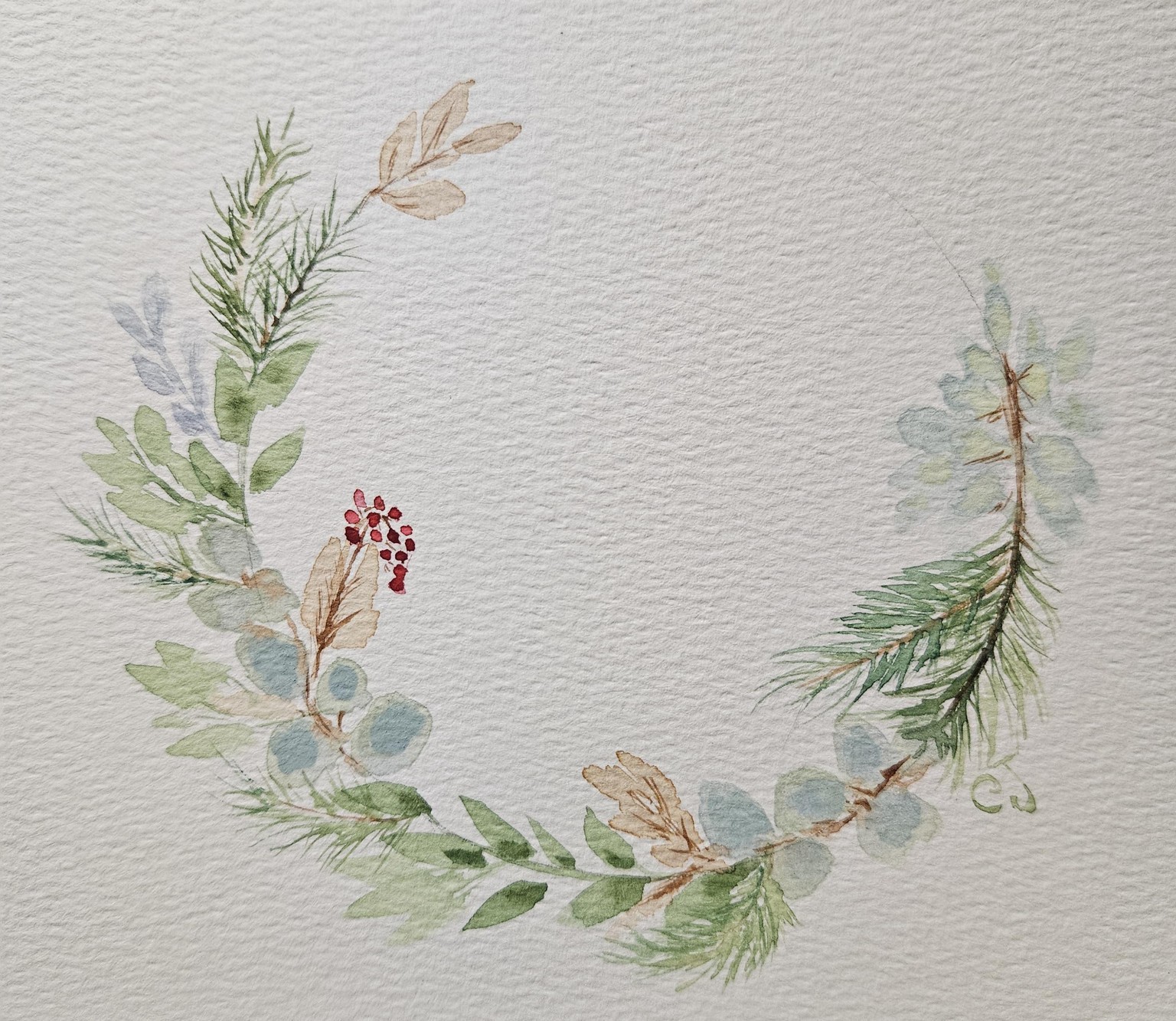 Winter wreath - image 1 - student project