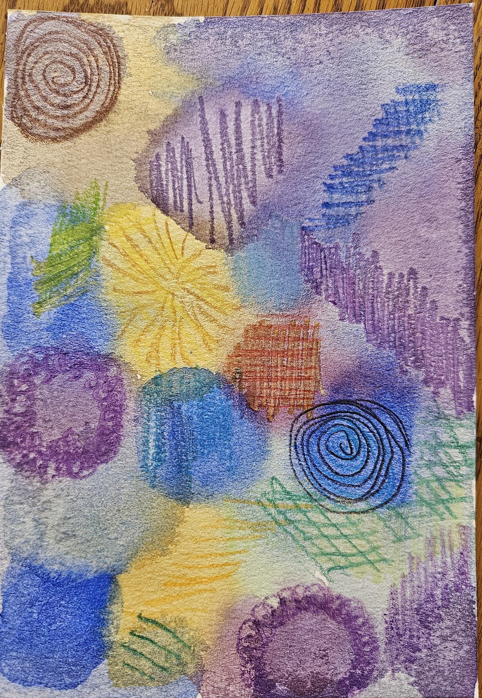 Art texture mixed media - Ania - image 1 - student project