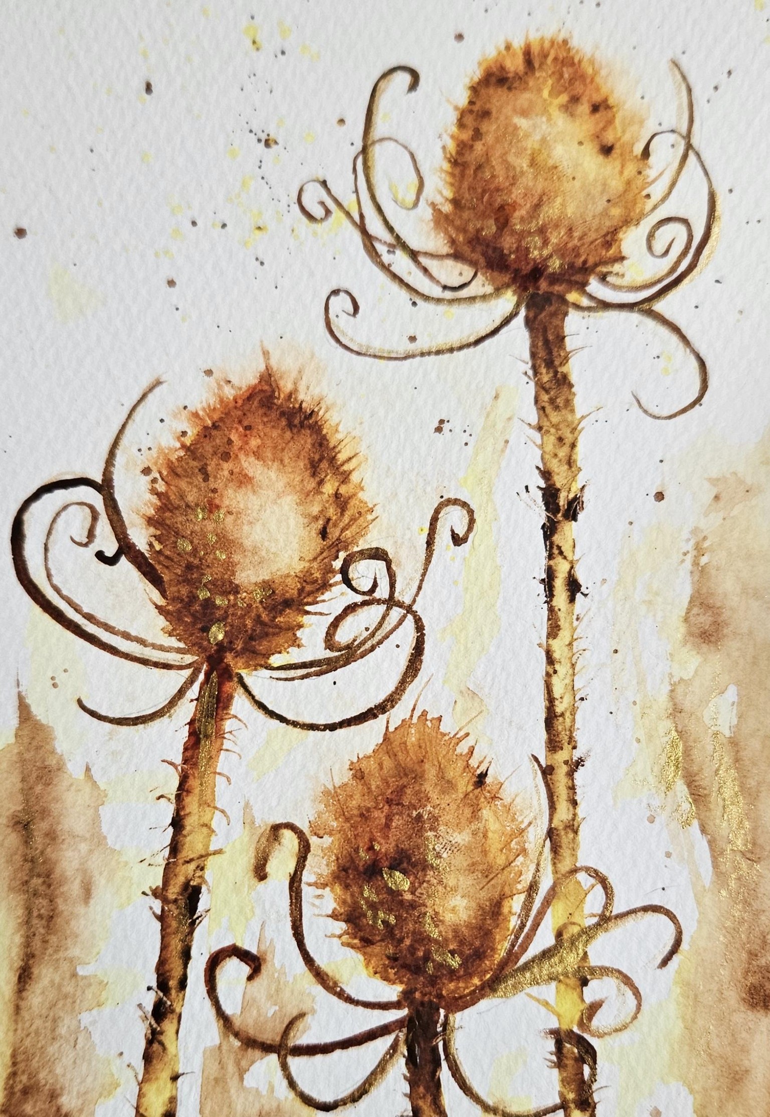 Golden teasels - image 1 - student project