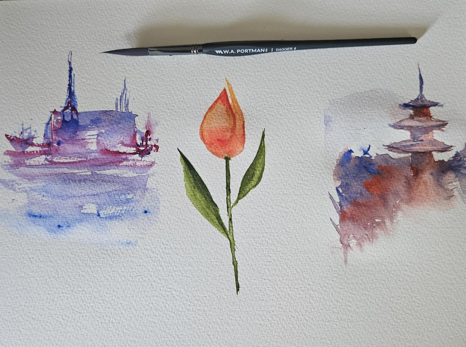 Dagger brush loose w/c - image 2 - student project