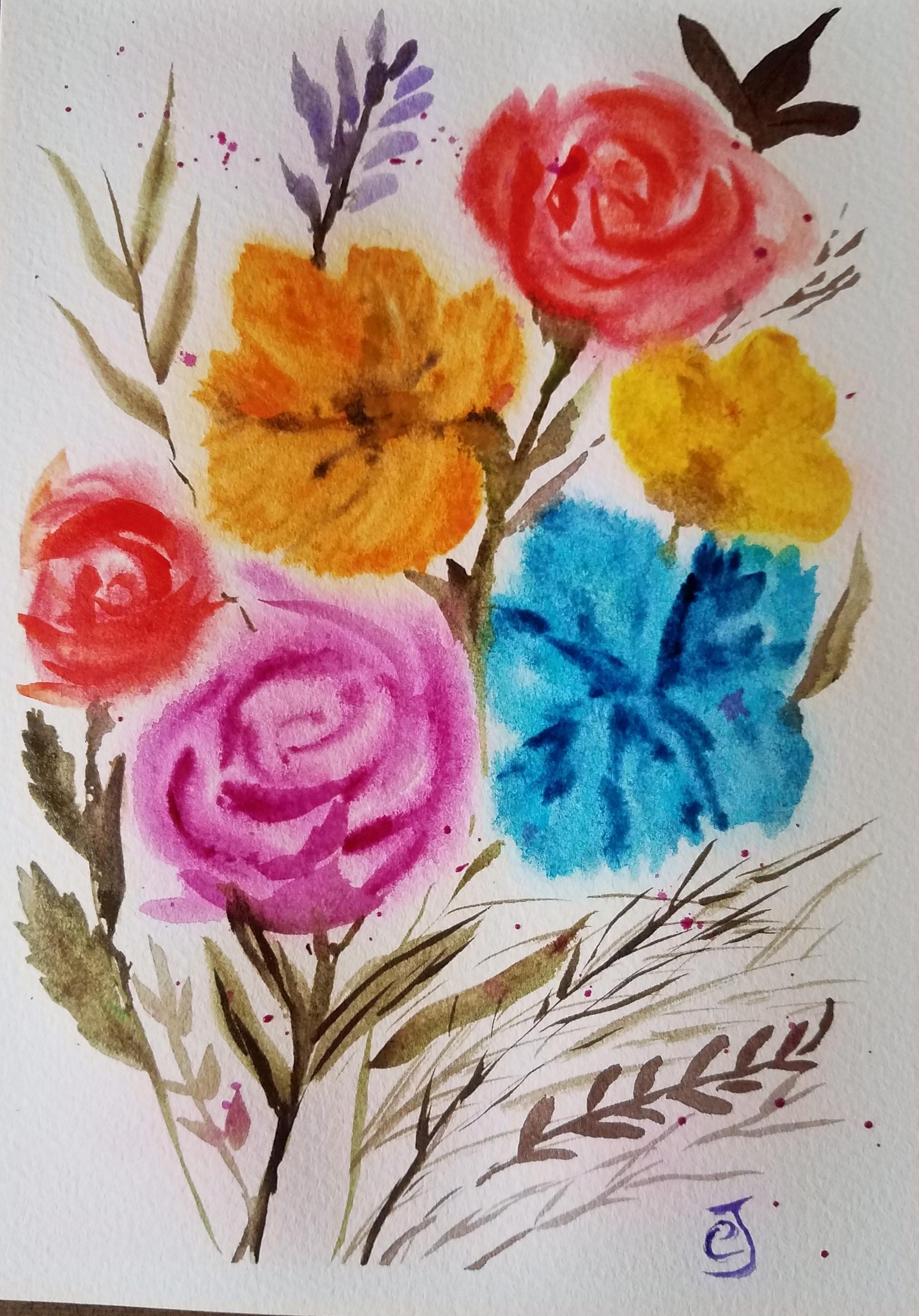 Blurry flowers - image 2 - student project