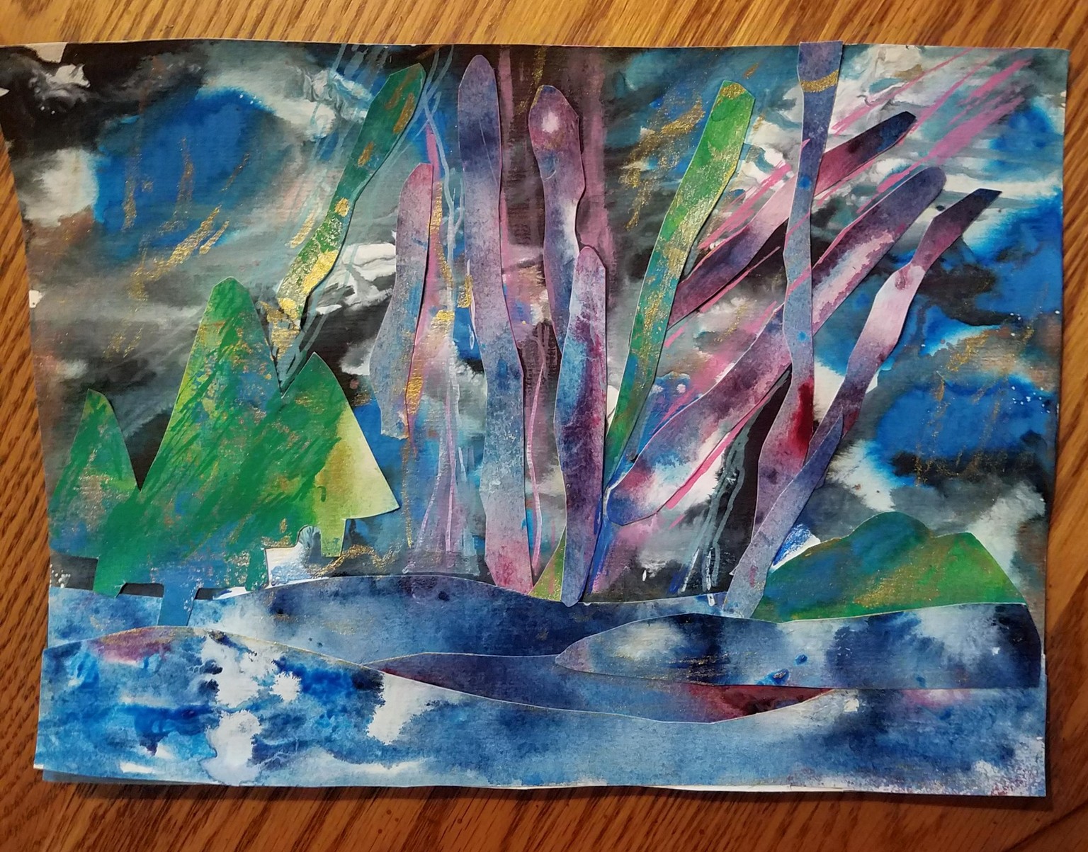 Chaotic northern lights collage - image 1 - student project