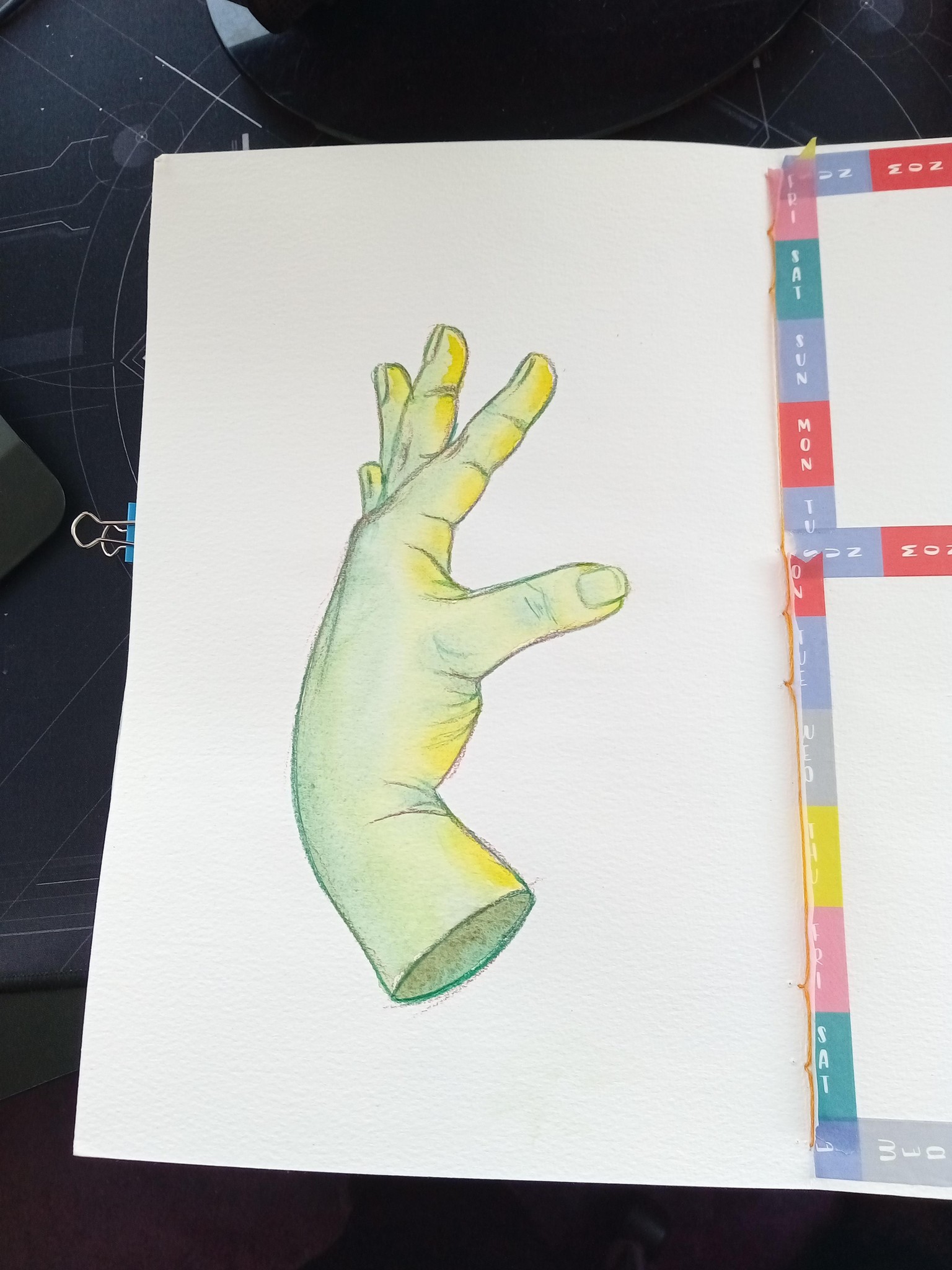 Watercolour hands - image 2 - student project