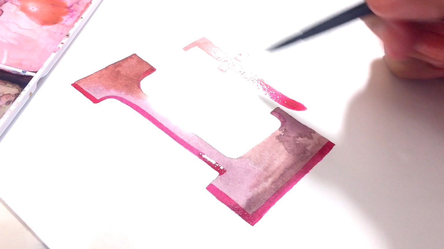 Watercolor Lettering - Serifs - image 3 - student project