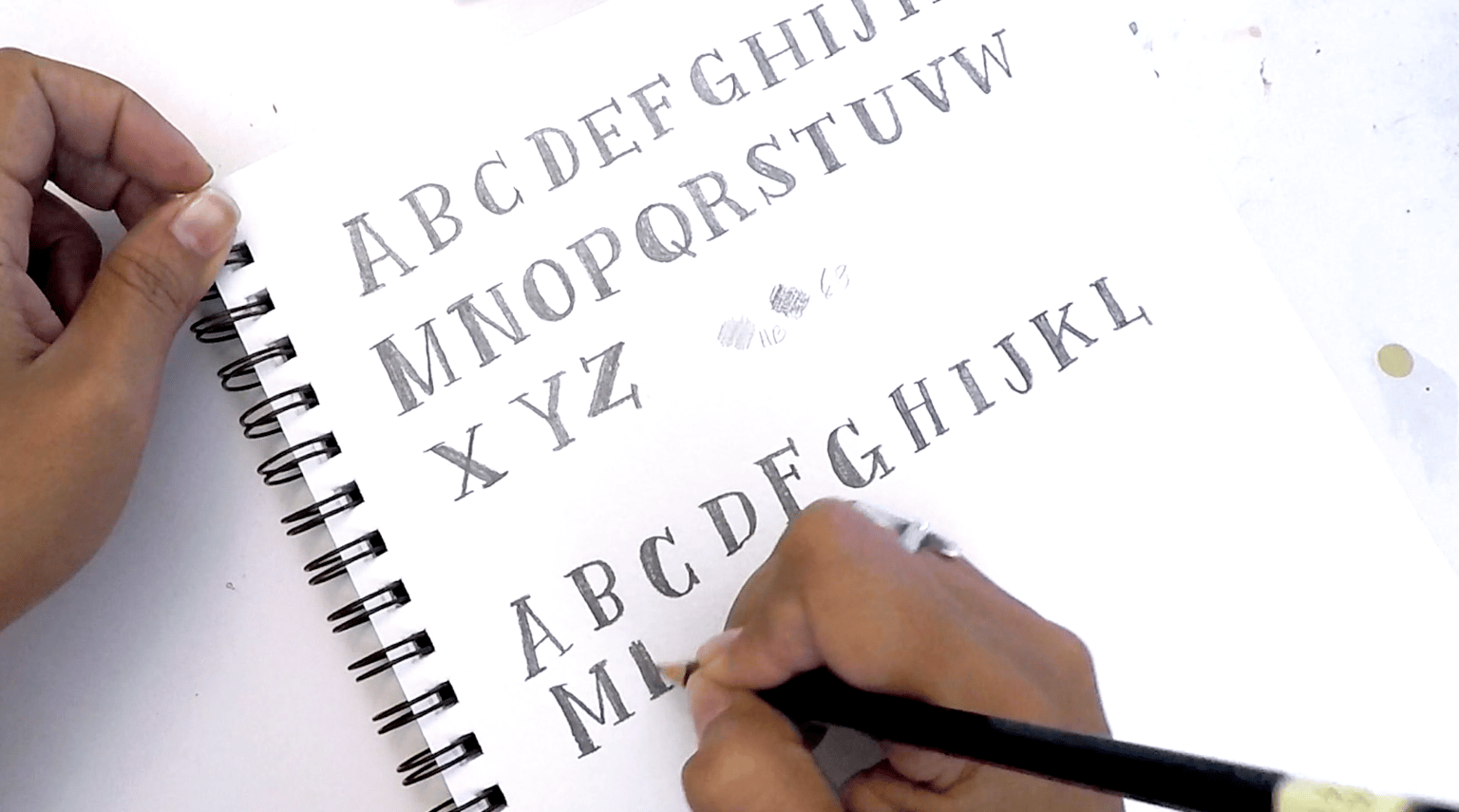 Watercolor Lettering - Serifs - image 2 - student project