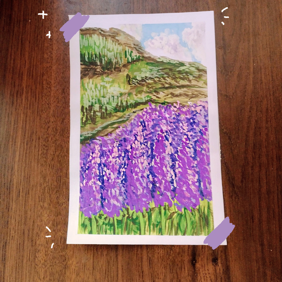 Experimenting with gouache - image 4 - student project